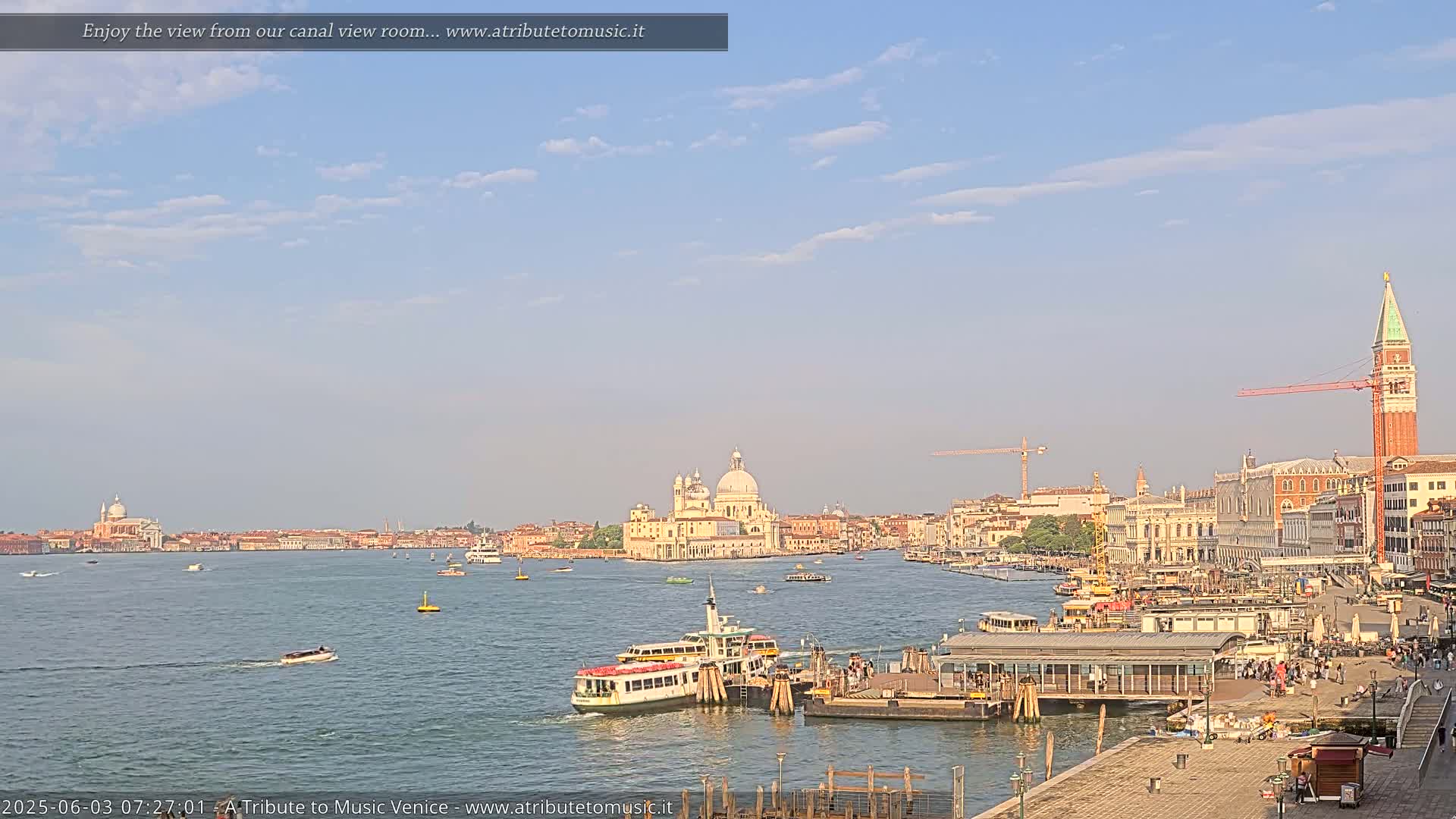  Venice City Live Cam from St. Mark's Basin - Veneto, Italy