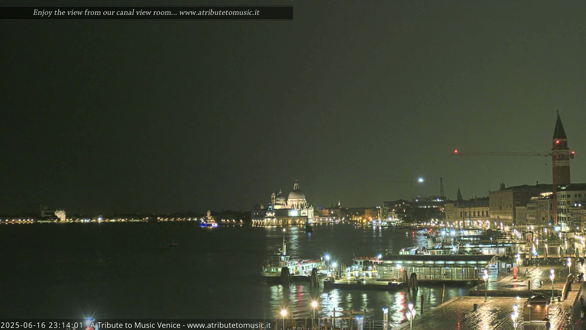 Venice City Live Cam from St. Mark's Basin - Venice, Veneto, Italy