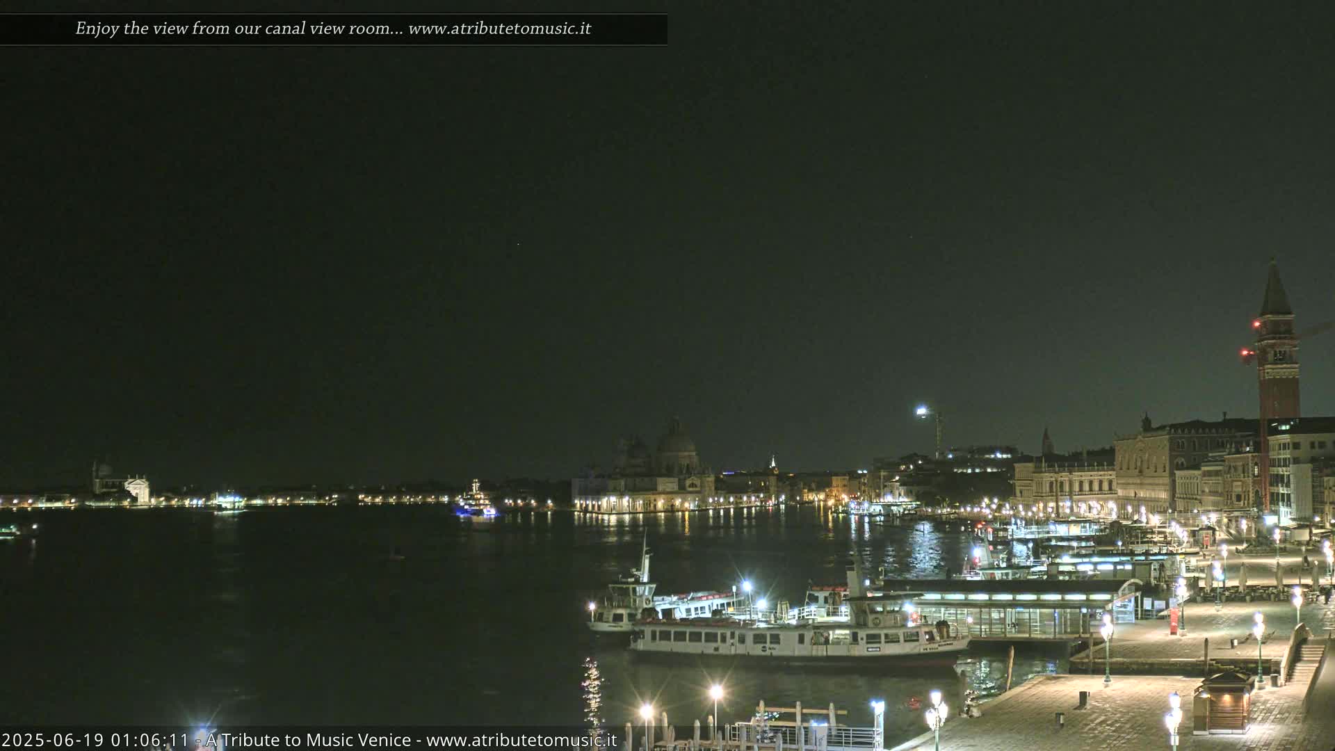 Venice City Live Cam from St. Mark's Basin - Venice, Veneto, Italy