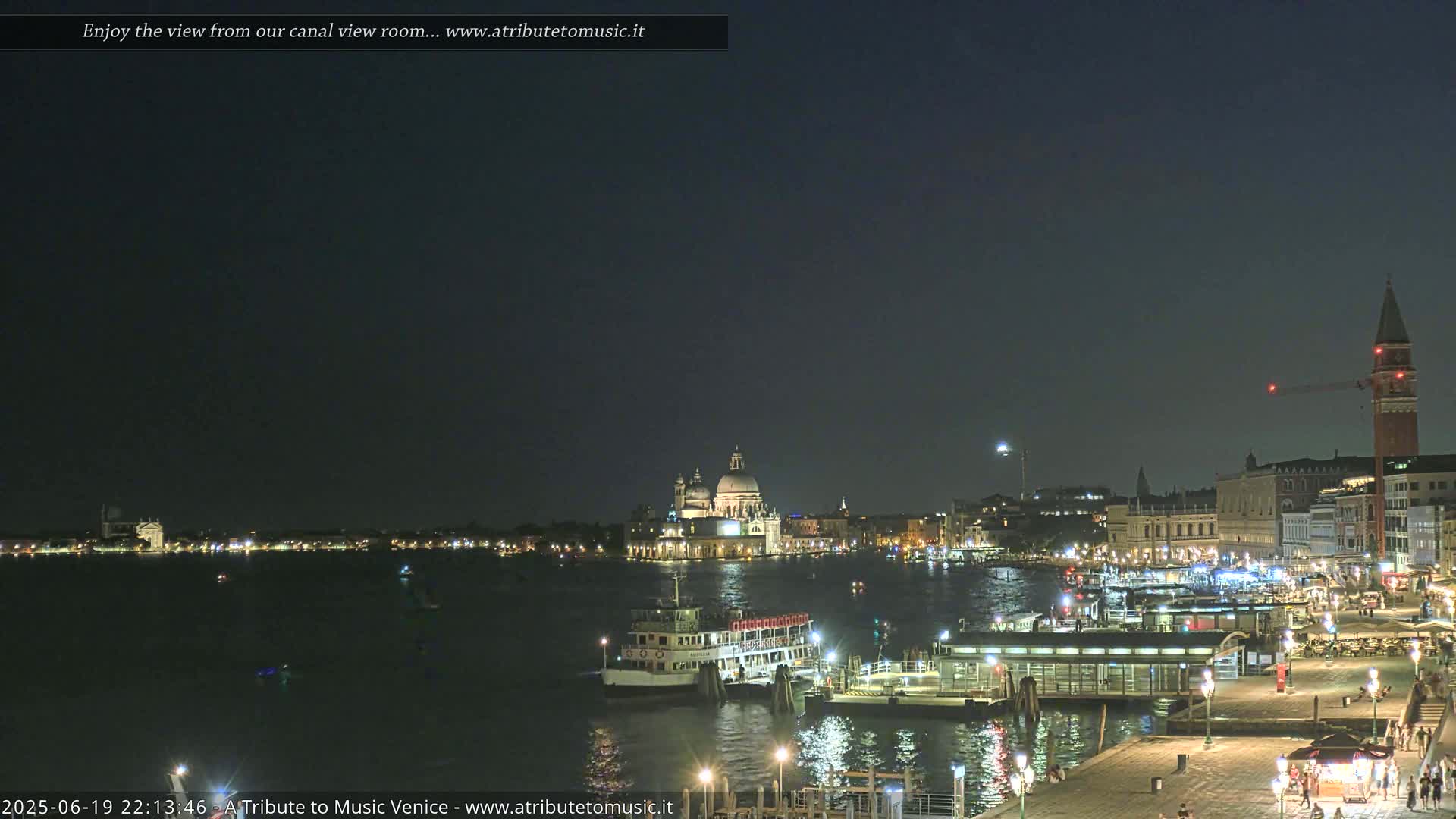Venice City Live Cam from St. Mark's Basin - Venice, Veneto, Italy