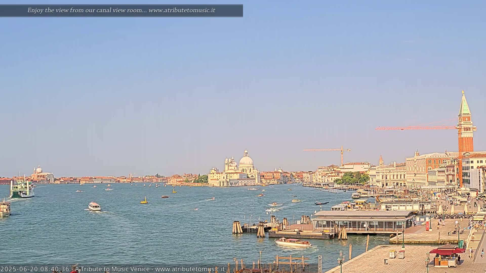 Venice City Live Cam from St. Mark's Basin - Venice, Veneto, Italy