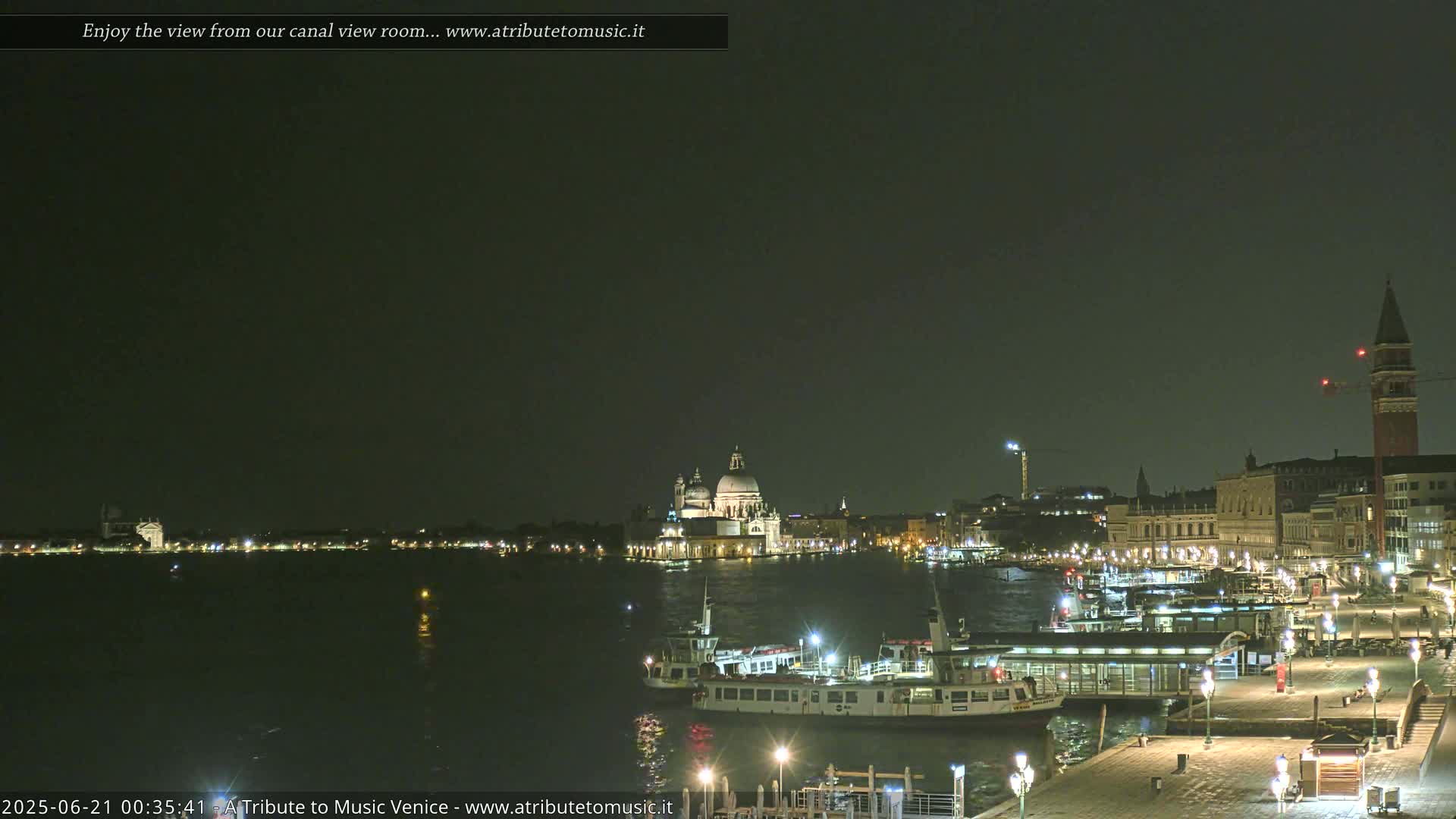 Venice City Live Cam from St. Mark's Basin - Venice, Veneto, Italy
