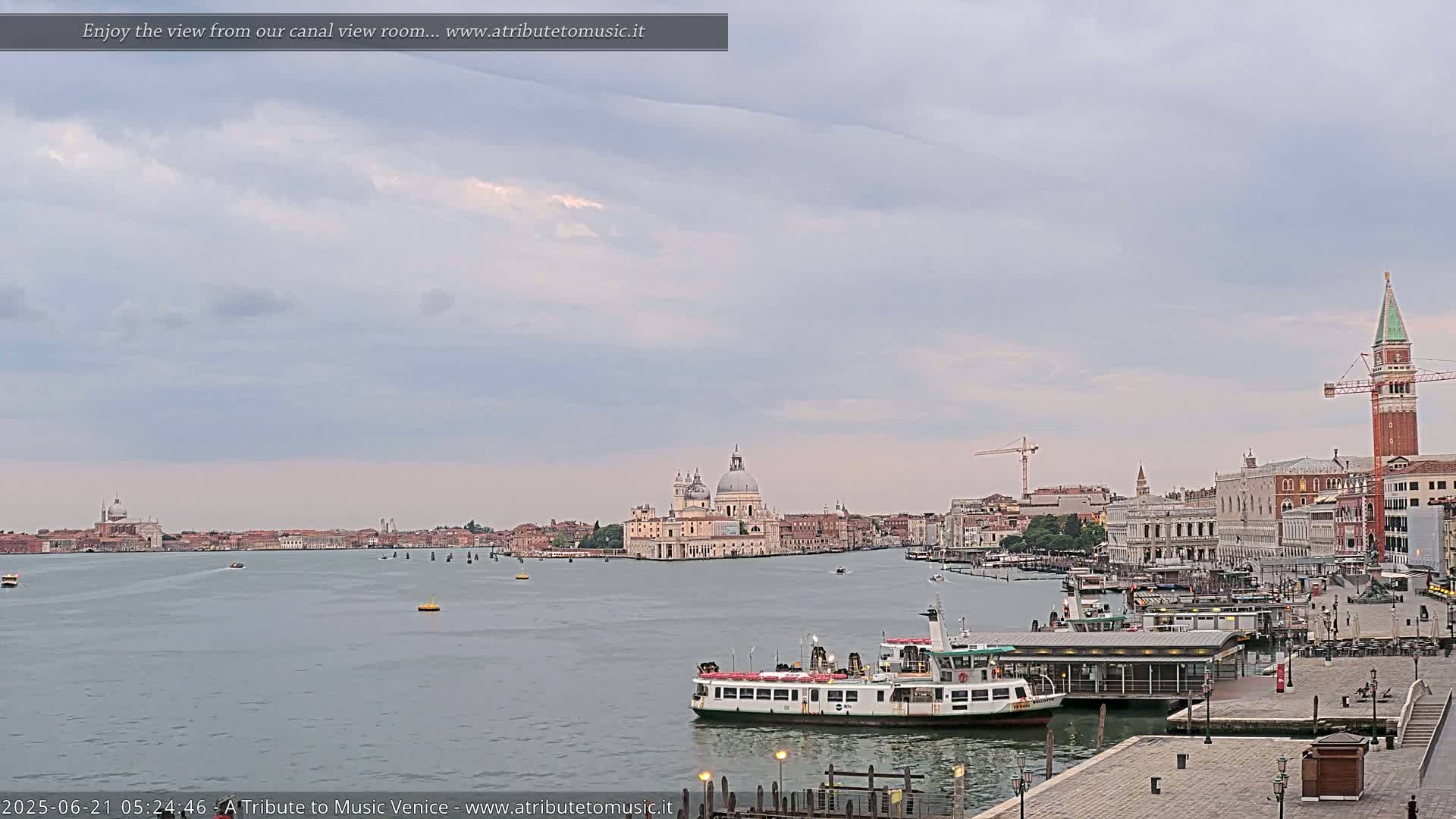 Venice City Live Cam from St. Mark's Basin - Venice, Veneto, Italy