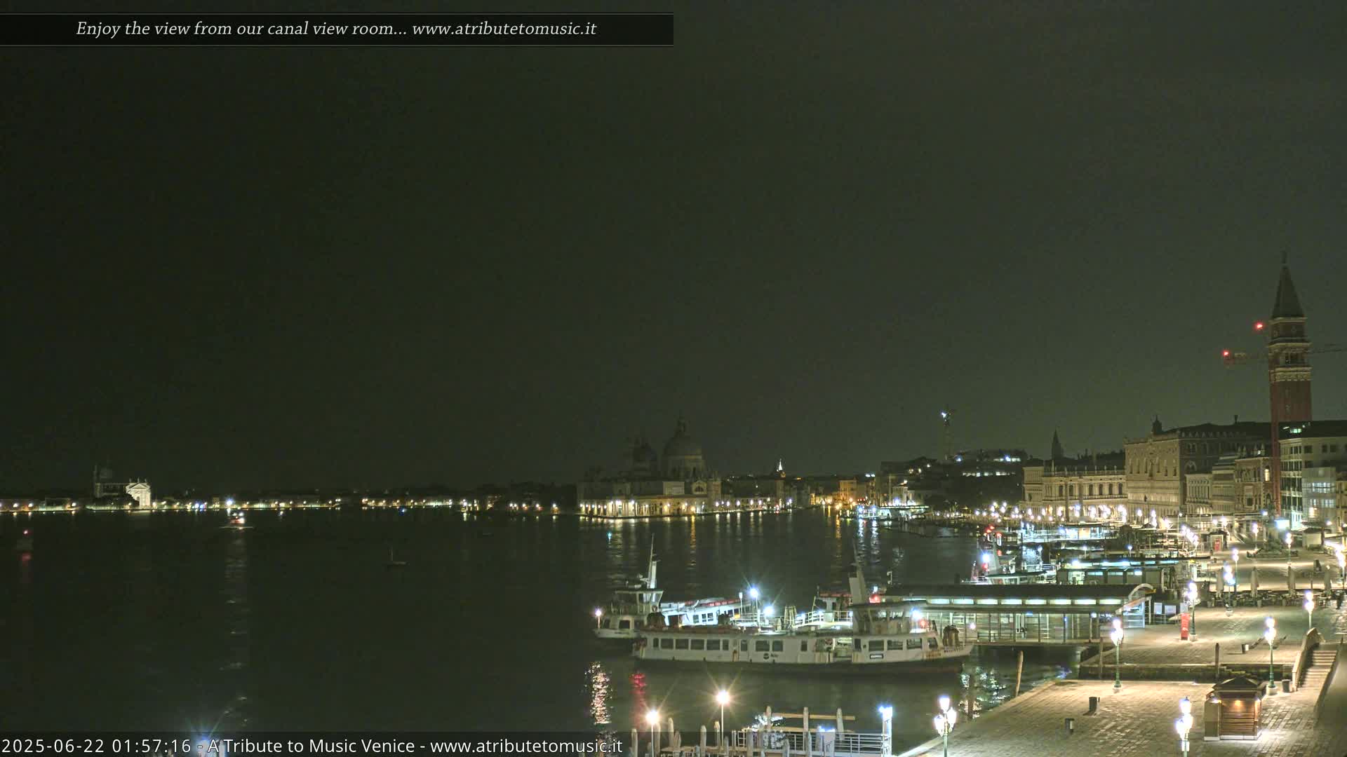 Venice City Live Cam from St. Mark's Basin - Venice, Veneto, Italy
