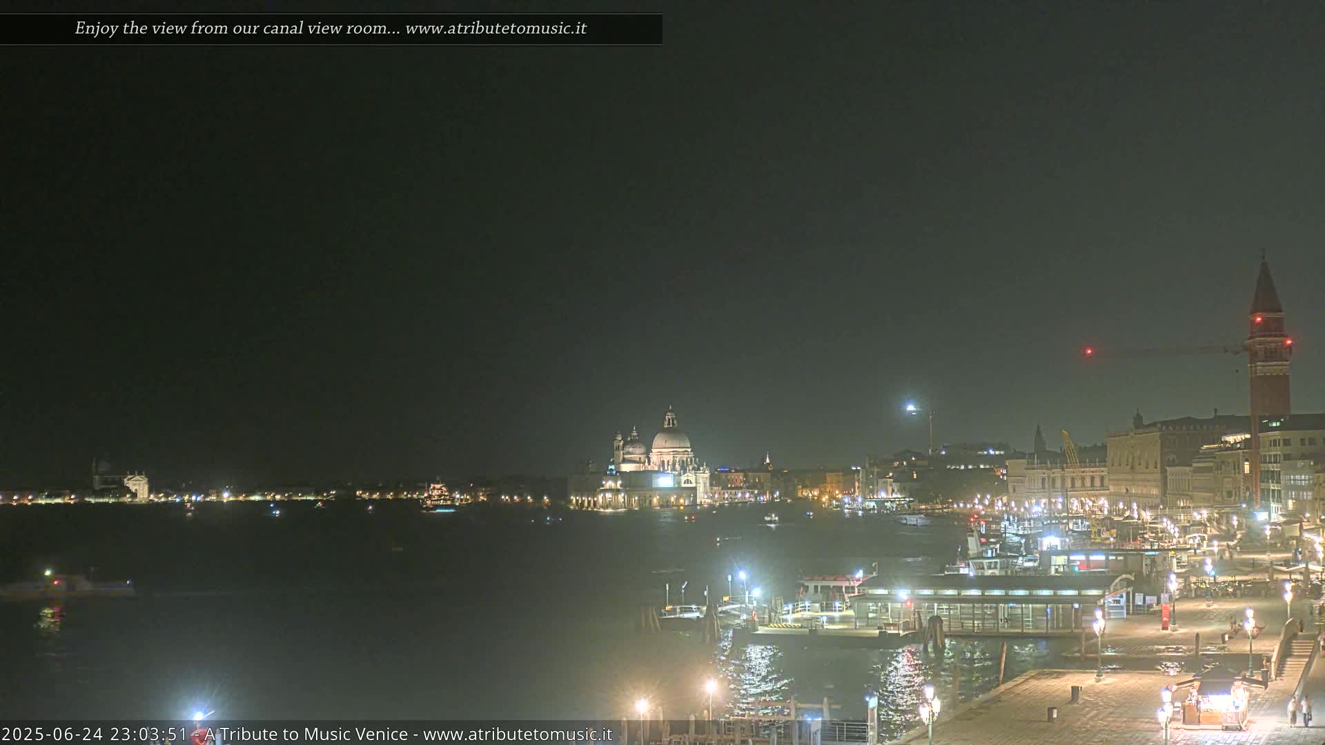 Venice City Live Cam from St. Mark's Basin - Venice, Veneto, Italy