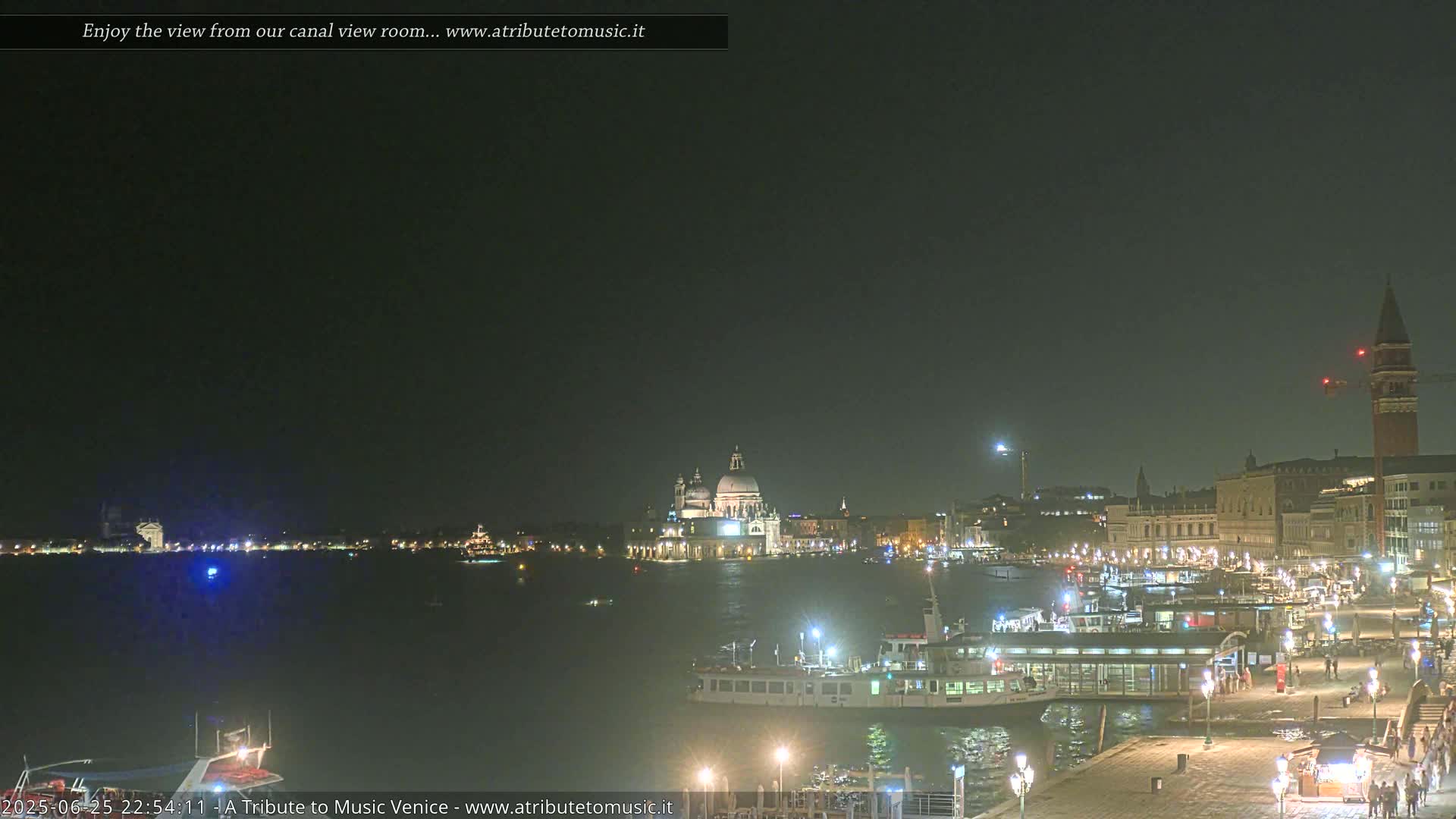 Venice City Live Cam from St. Mark's Basin - Venice, Veneto, Italy