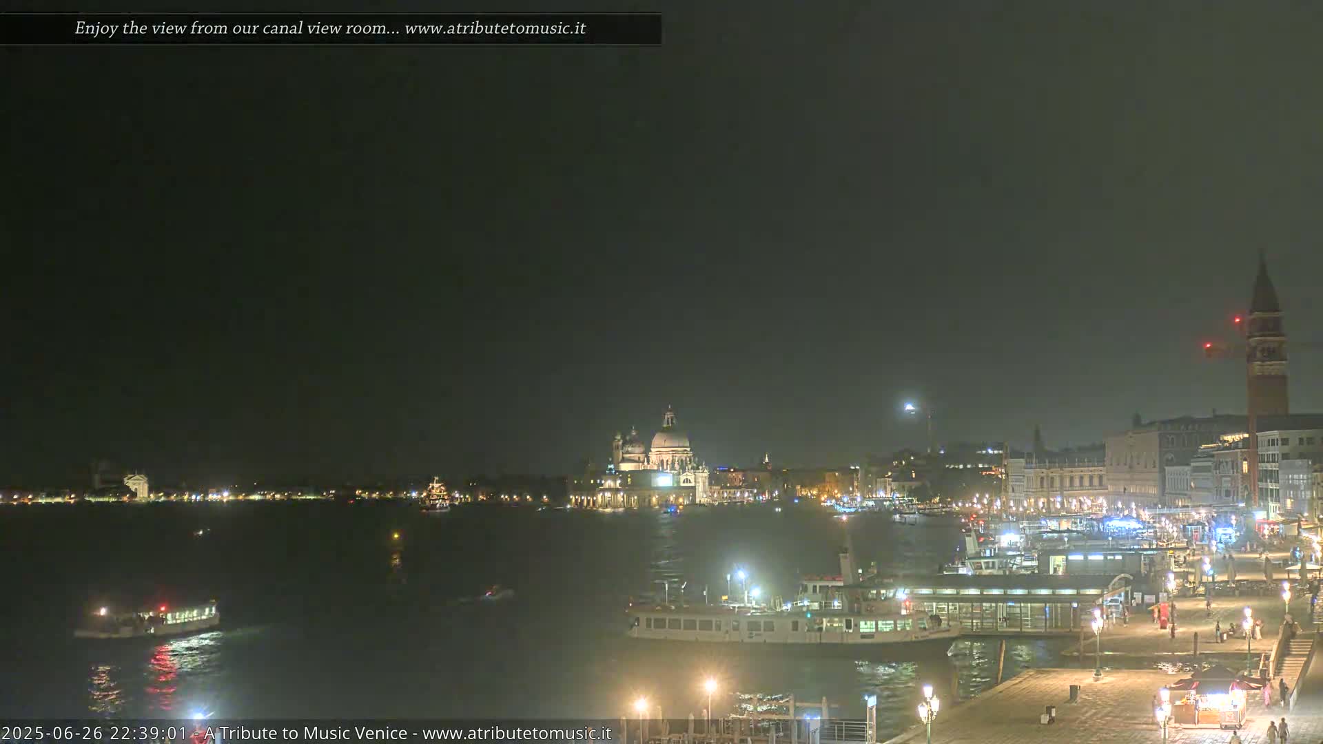 Venice City Live Cam from St. Mark's Basin - Venice, Veneto, Italy