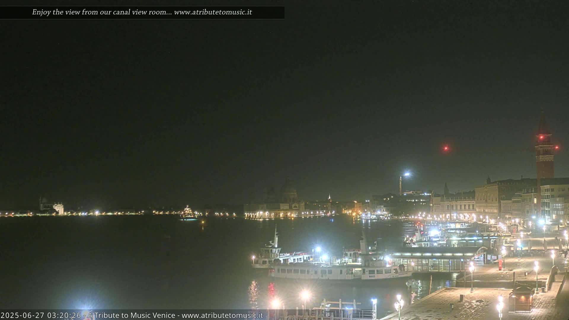 Venice City Live Cam from St. Mark's Basin - Venice, Veneto, Italy