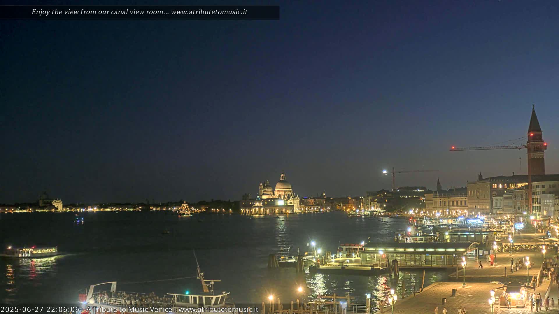 Venice City Live Cam from St. Mark's Basin - Venice, Veneto, Italy