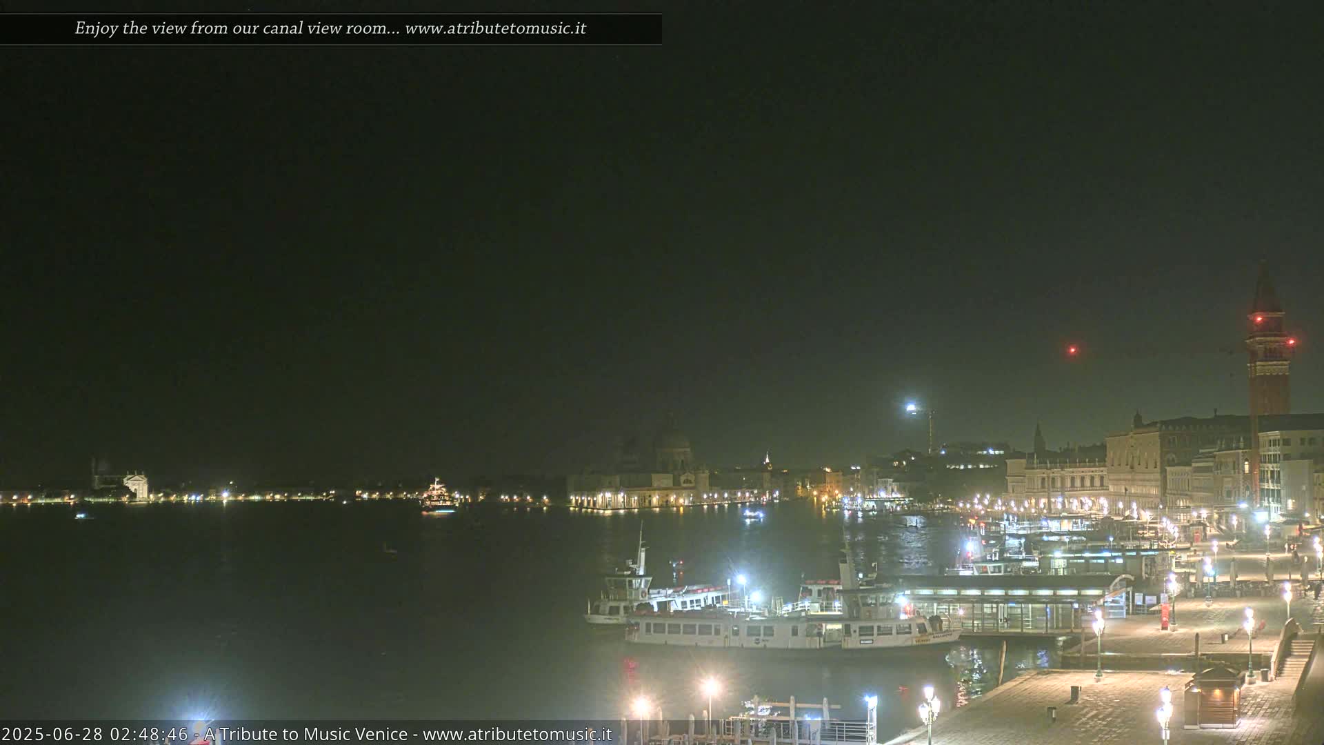 Venice City Live Cam from St. Mark's Basin - Venice, Veneto, Italy