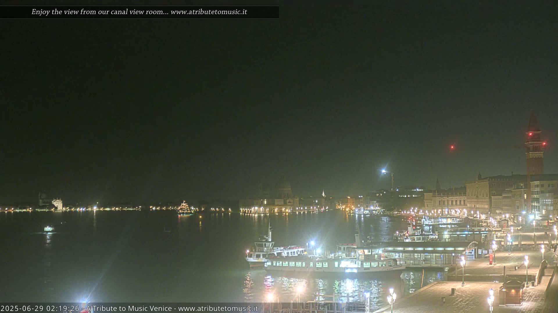 Venice City Live Cam from St. Mark's Basin - Venice, Veneto, Italy