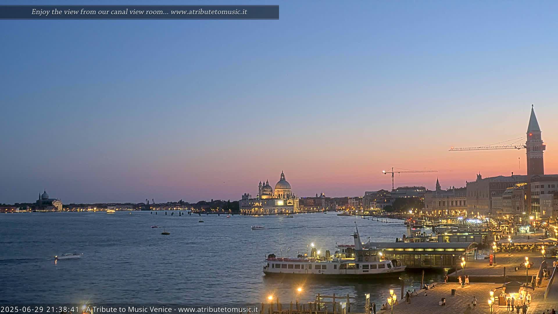 Venice City Live Cam from St. Mark's Basin - Venice, Veneto, Italy