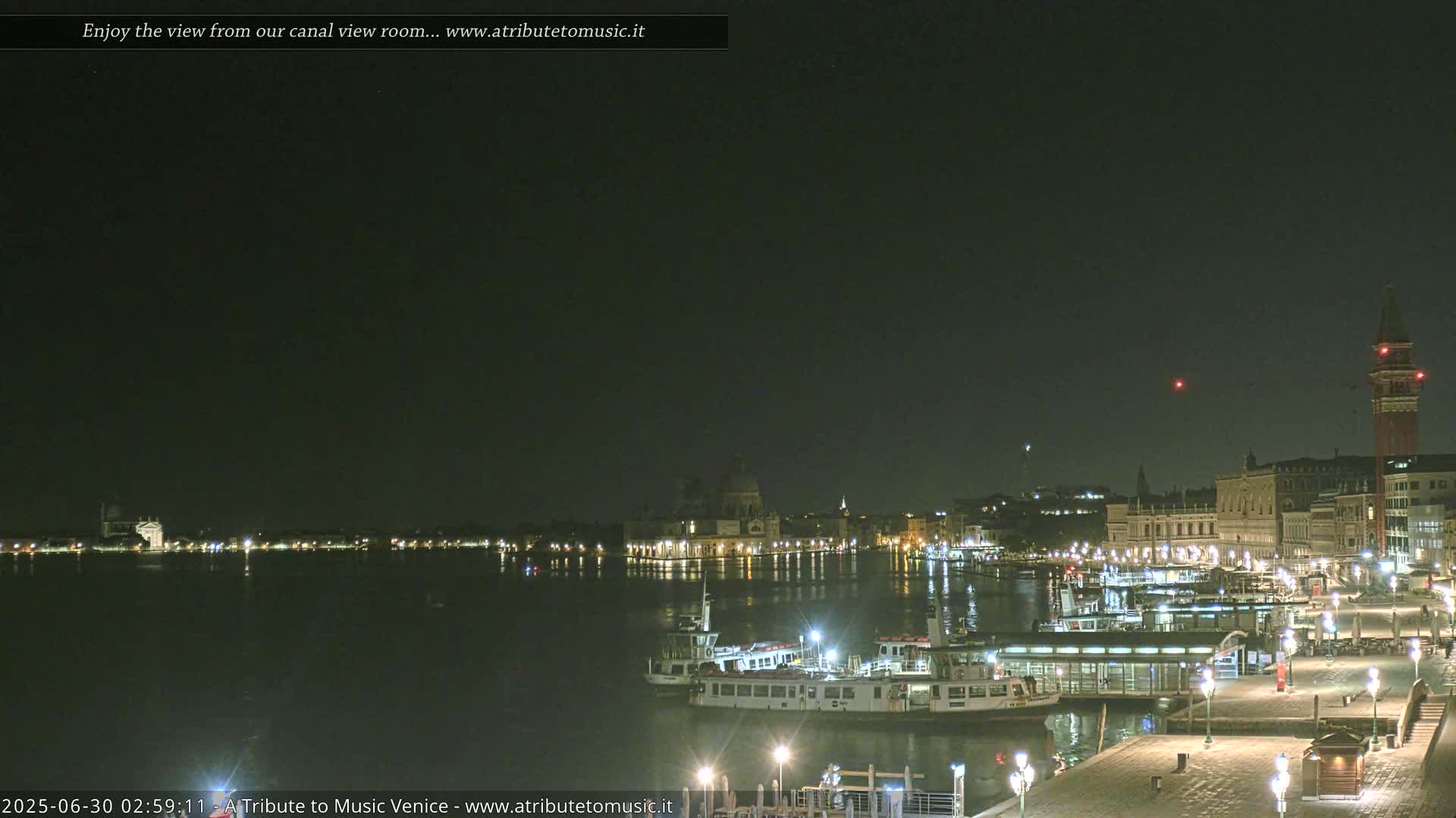 Venice City Live Cam from St. Mark's Basin - Venice, Veneto, Italy