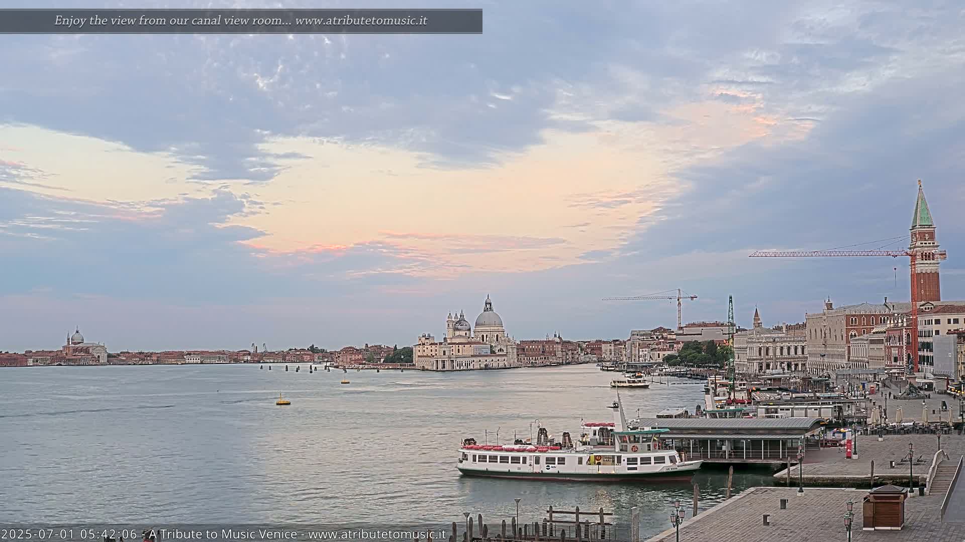 Venice City Live Cam from St. Mark's Basin - Venice, Veneto, Italy