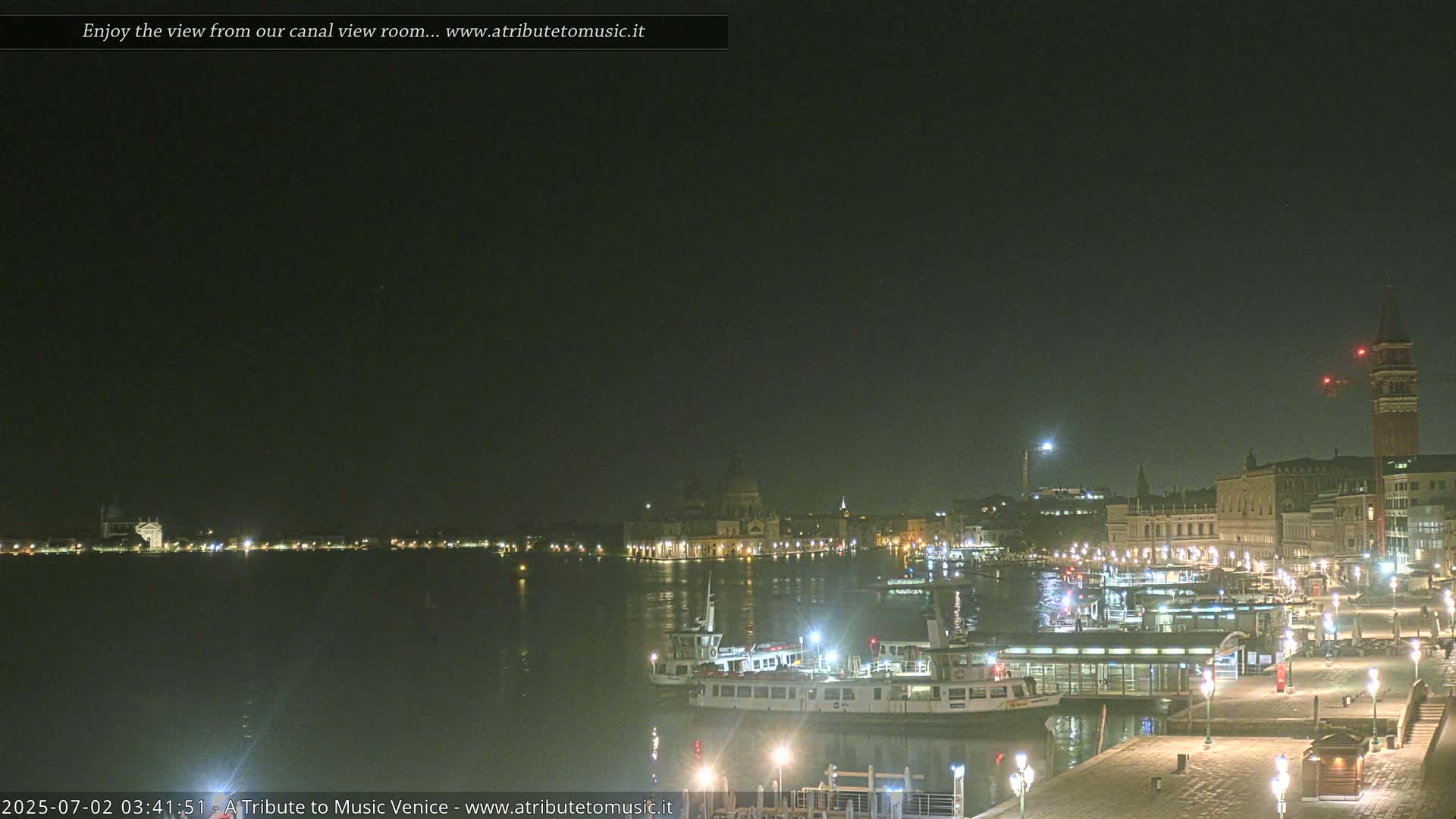 Venice City Live Cam from St. Mark's Basin - Venice, Veneto, Italy
