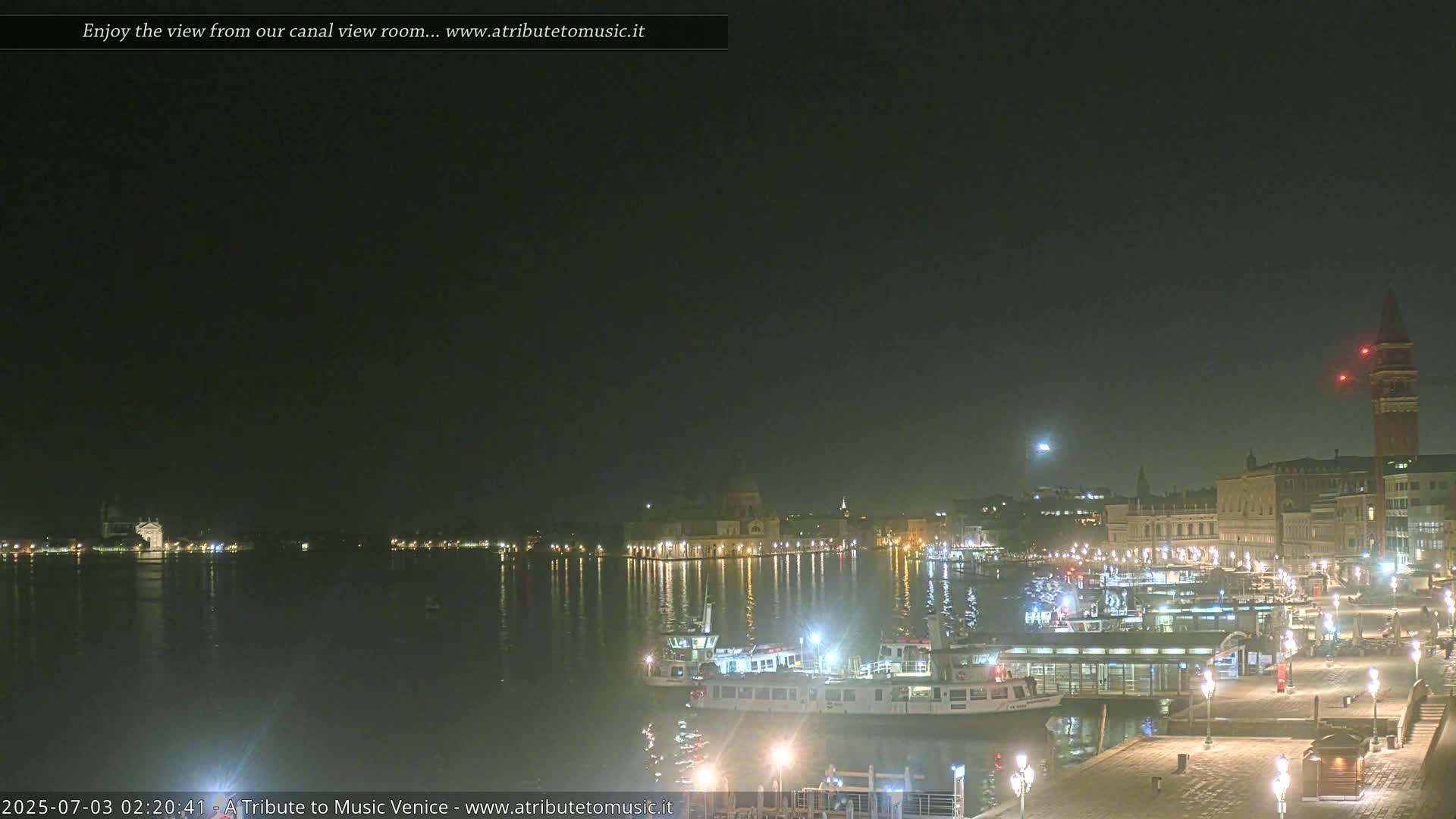 Venice City Live Cam from St. Mark's Basin - Venice, Veneto, Italy