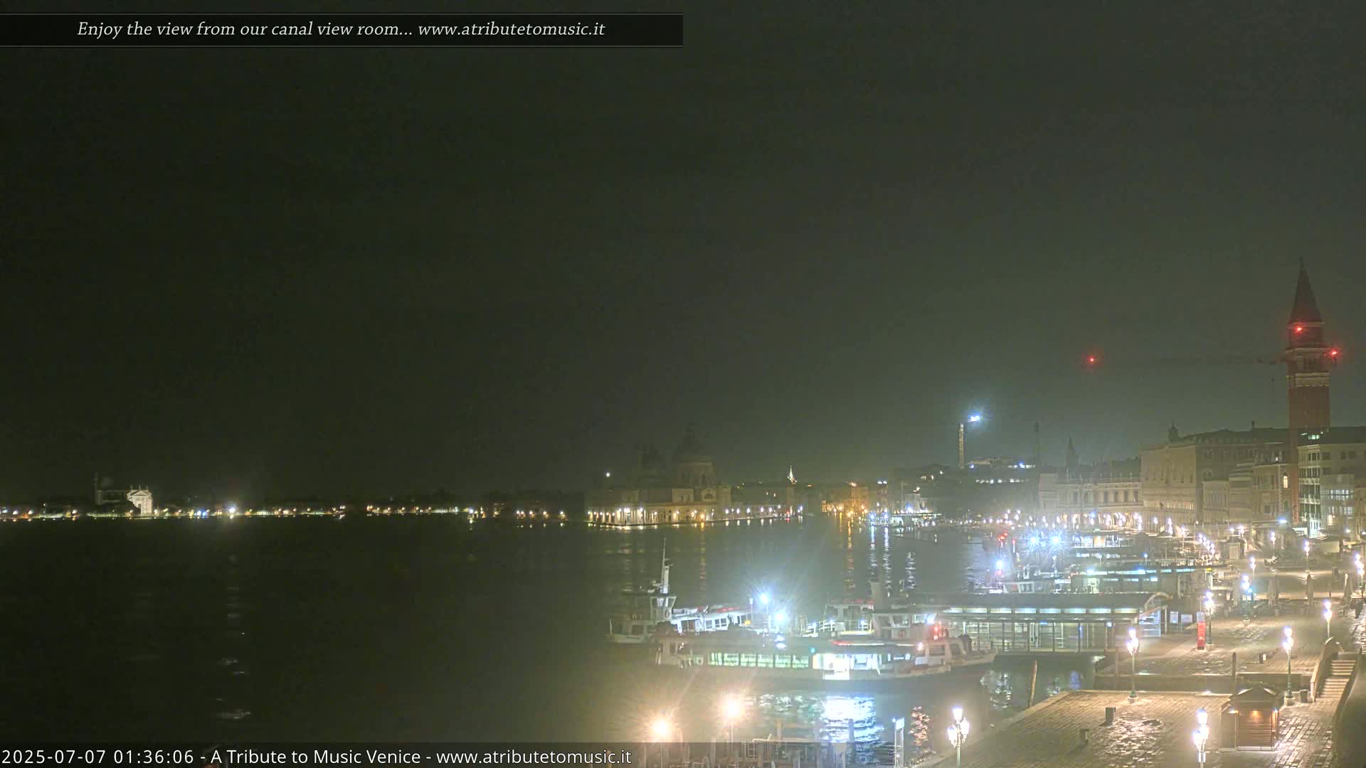 Venice City Live Cam from St. Mark's Basin - Venice, Veneto, Italy