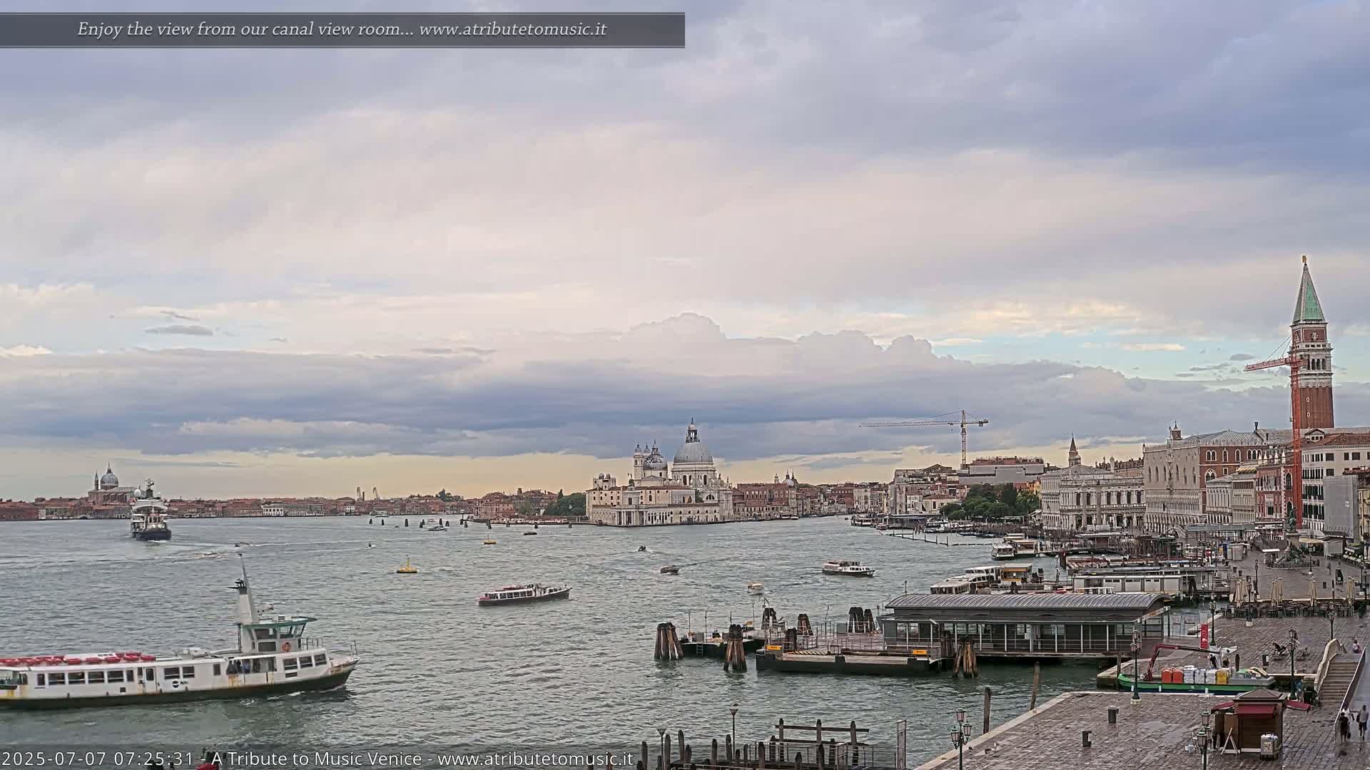 Venice City Live Cam from St. Mark's Basin - Venice, Veneto, Italy