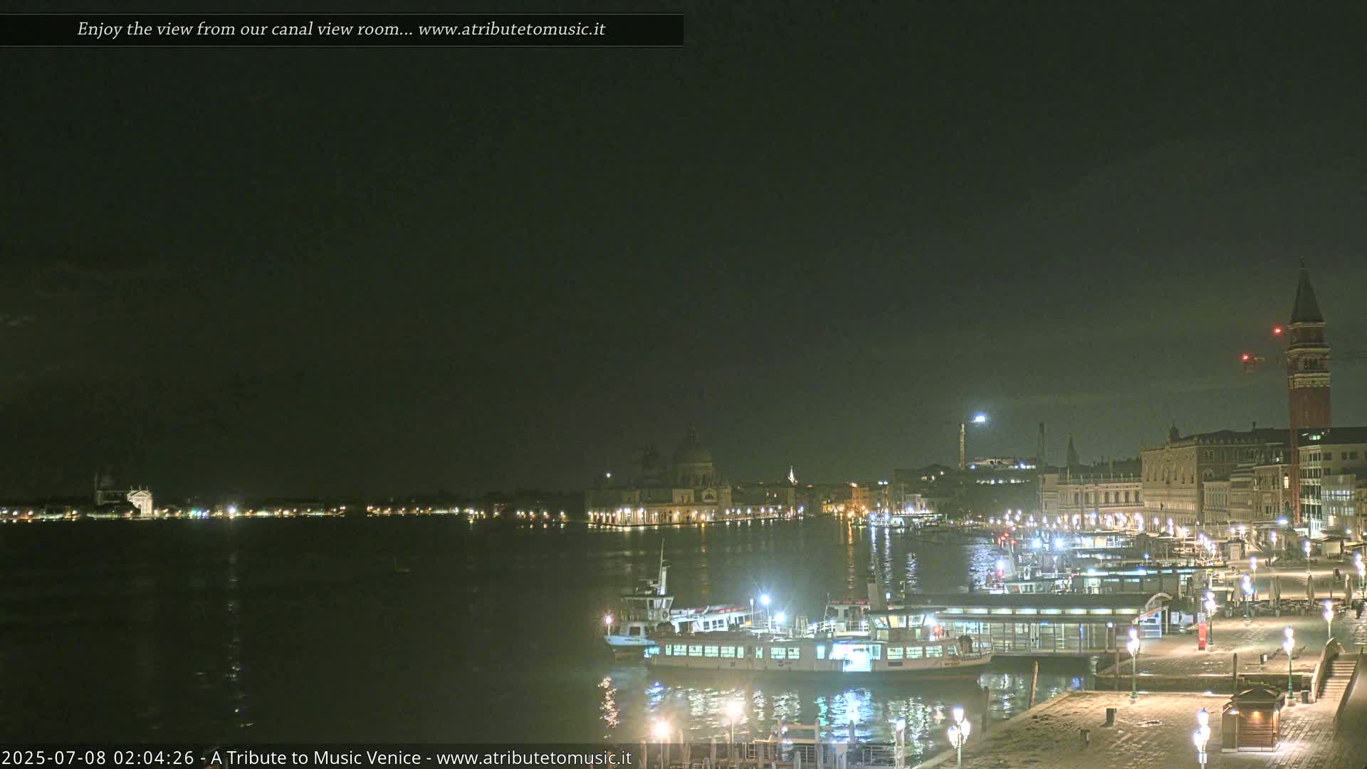 Venice City Live Cam from St. Mark's Basin - Venice, Veneto, Italy