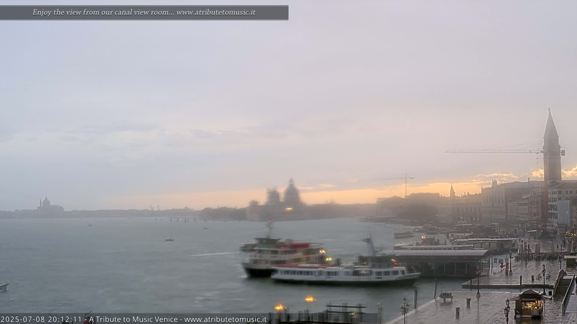 Venice City Live Cam from St. Mark's Basin - Venice, Veneto, Italy