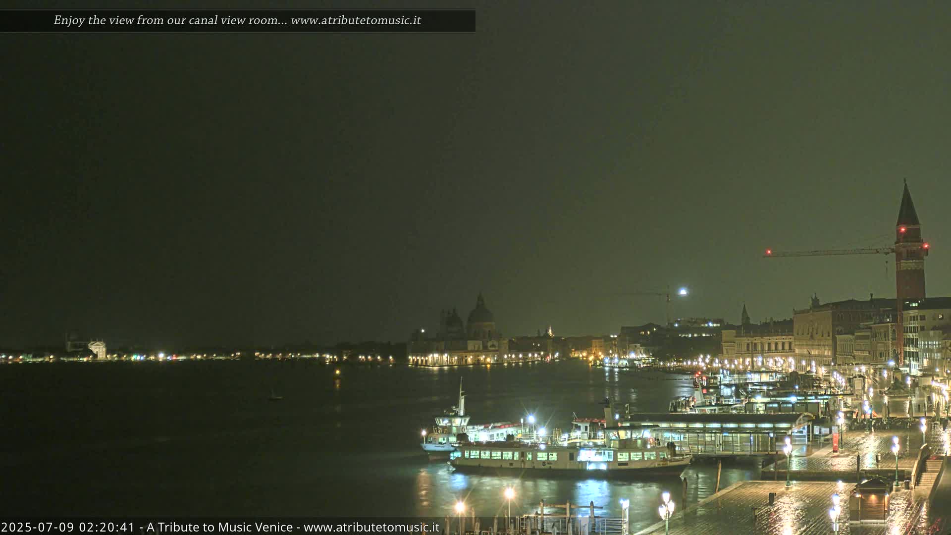 Venice City Live Cam from St. Mark's Basin - Venice, Veneto, Italy