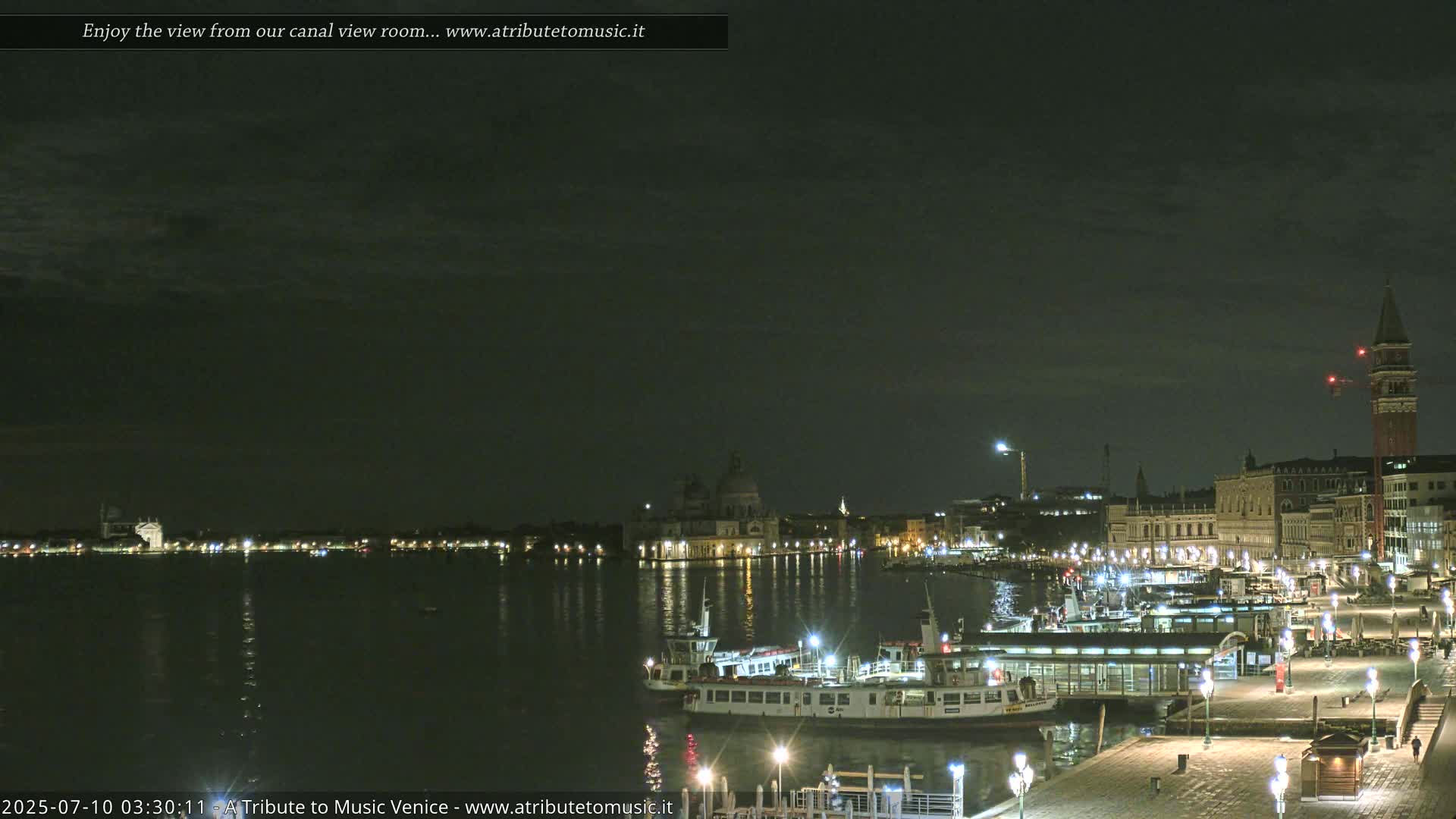 Venice City Live Cam from St. Mark's Basin - Venice, Veneto, Italy