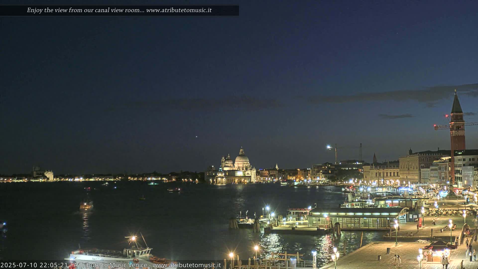 Venice City Live Cam from St. Mark's Basin - Venice, Veneto, Italy