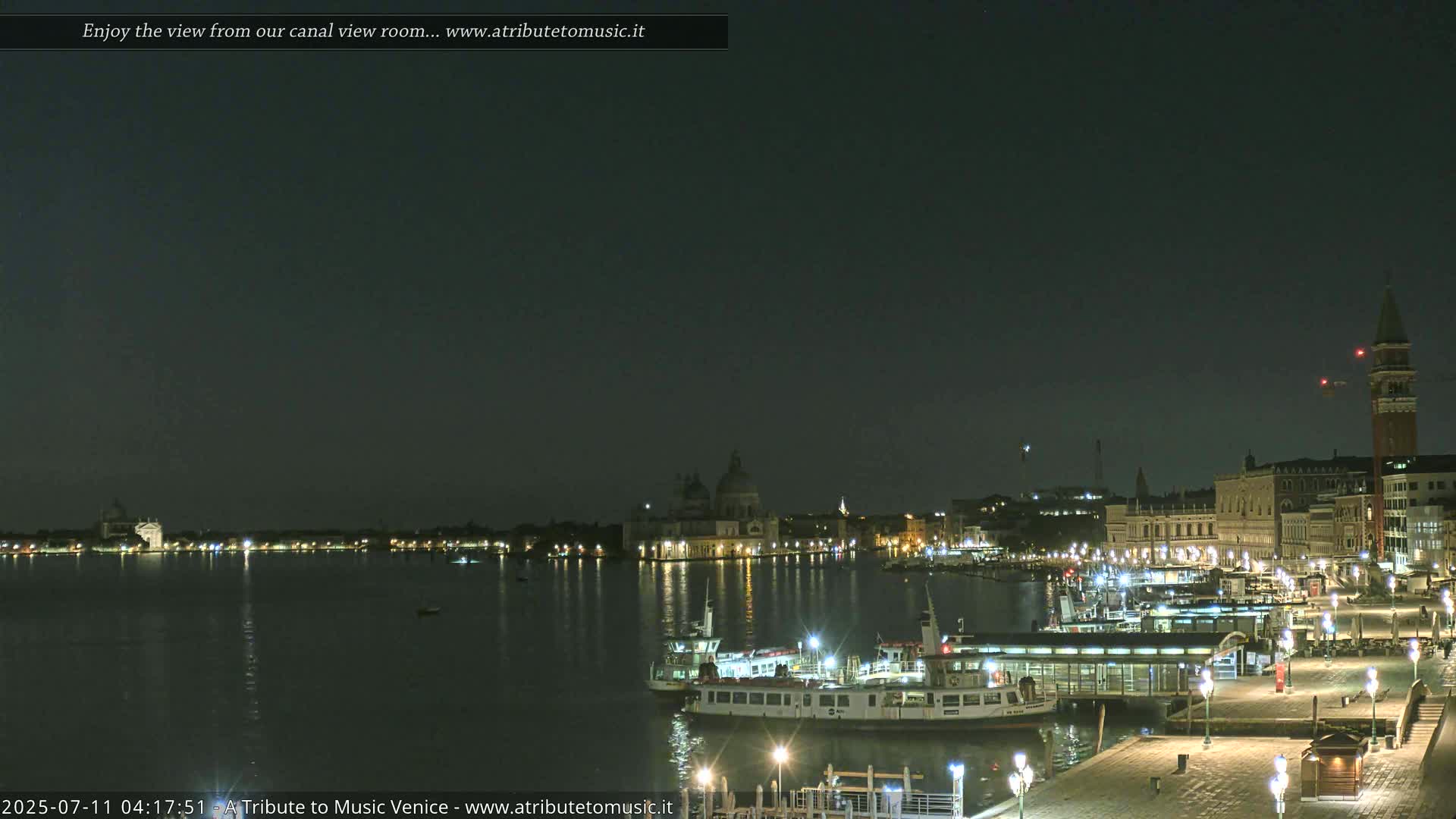 Venice City Live Cam from St. Mark's Basin - Venice, Veneto, Italy