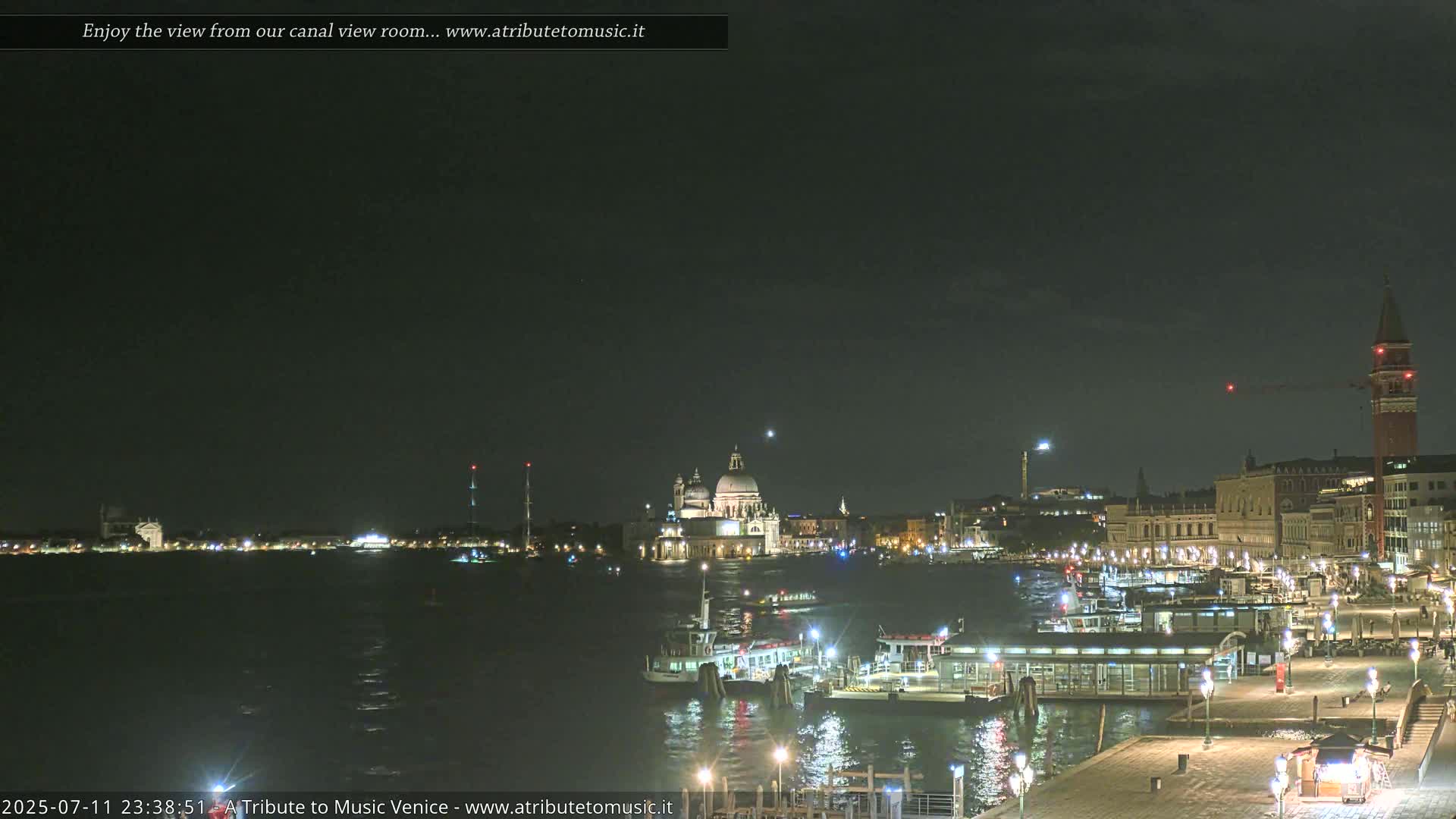 Venice City Live Cam from St. Mark's Basin - Venice, Veneto, Italy