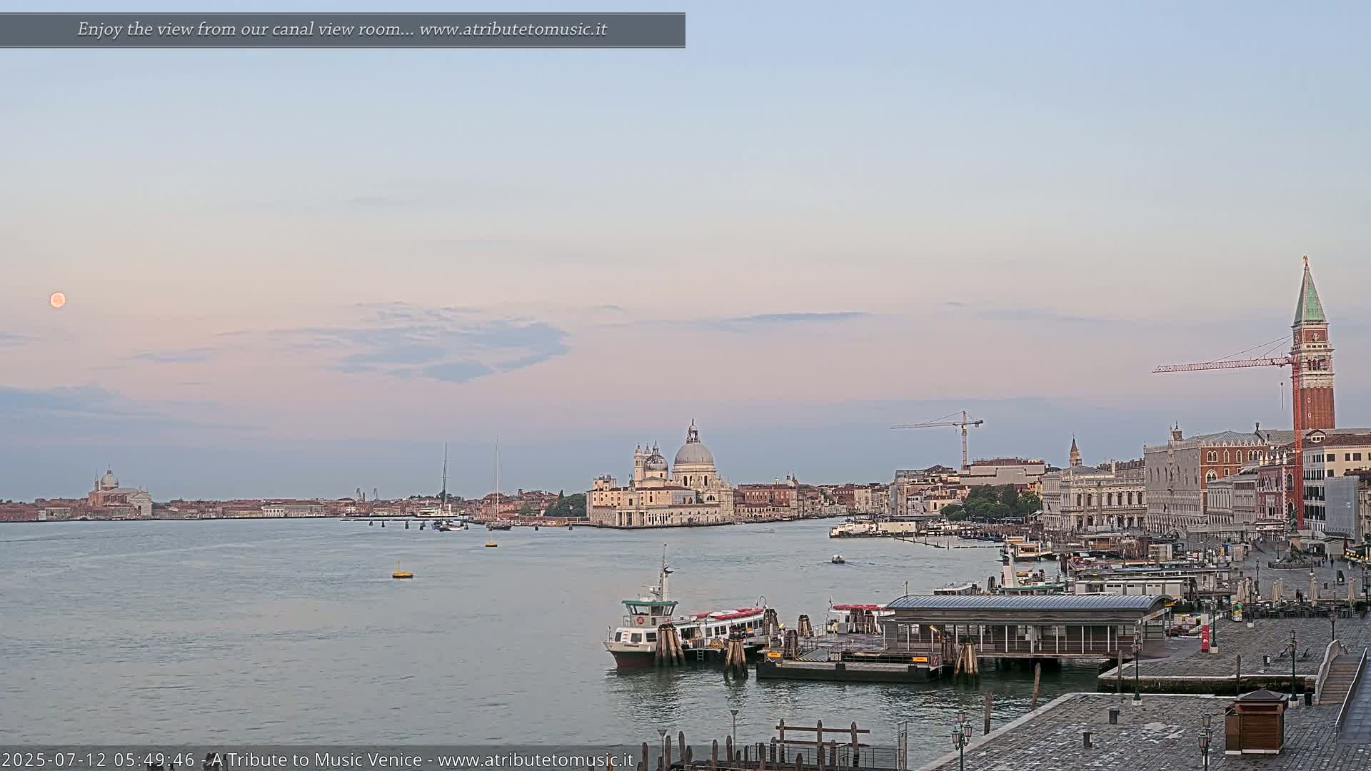 Venice City Live Cam from St. Mark's Basin - Venice, Veneto, Italy