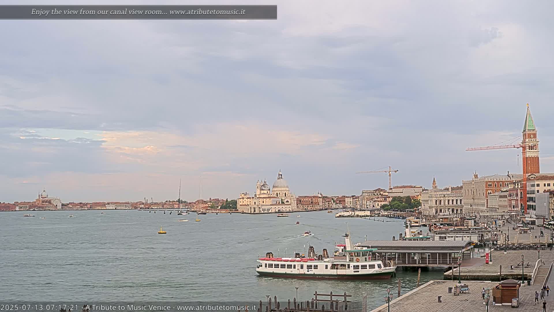 Venice City Live Cam from St. Mark's Basin - Venice, Veneto, Italy