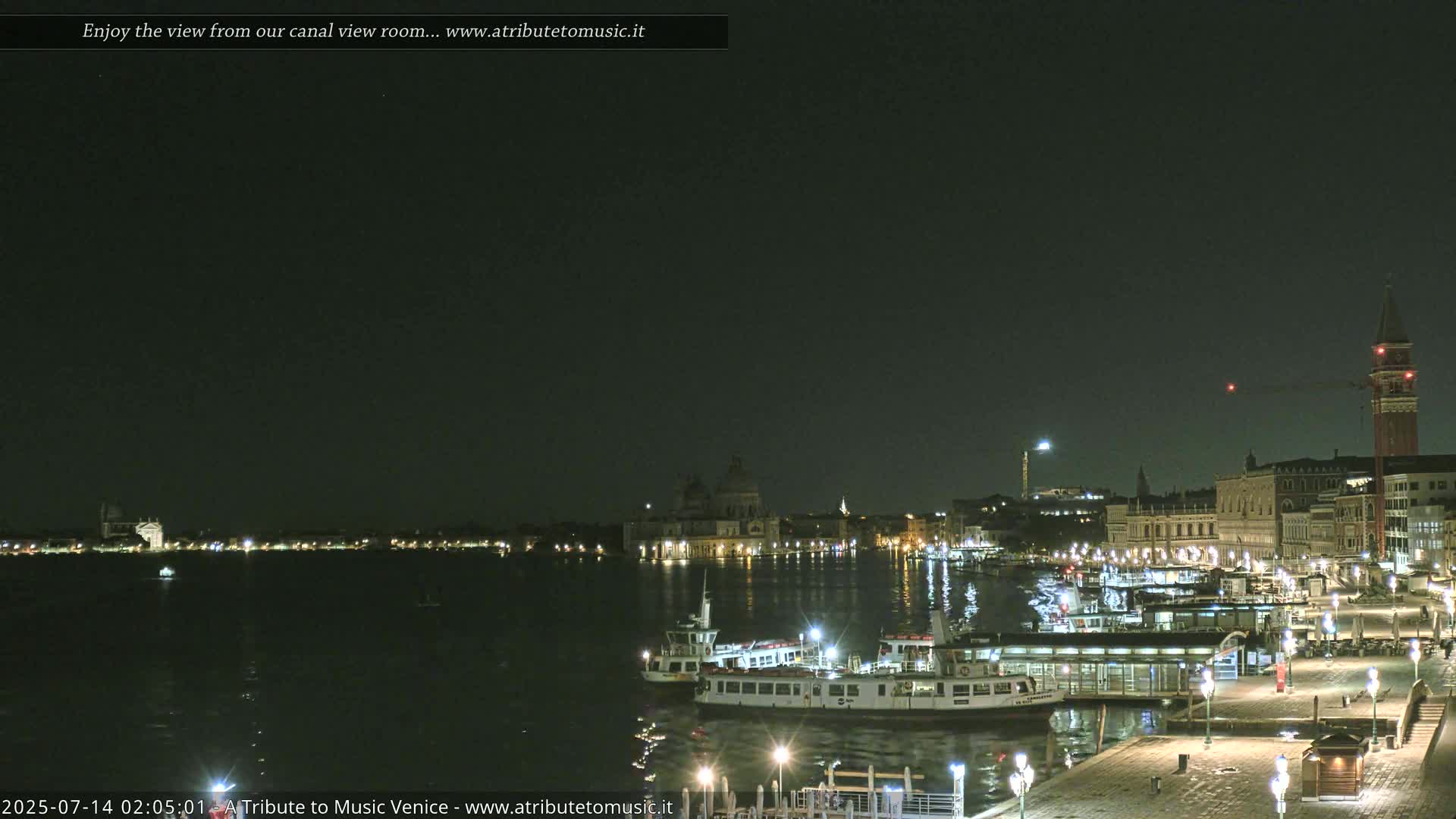 Venice City Live Cam from St. Mark's Basin - Venice, Veneto, Italy