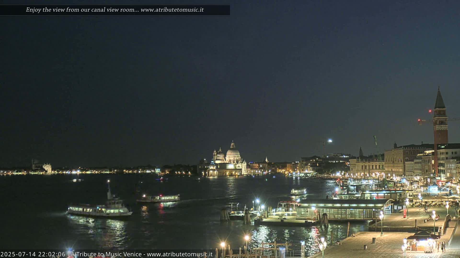 Venice City Live Cam from St. Mark's Basin - Venice, Veneto, Italy
