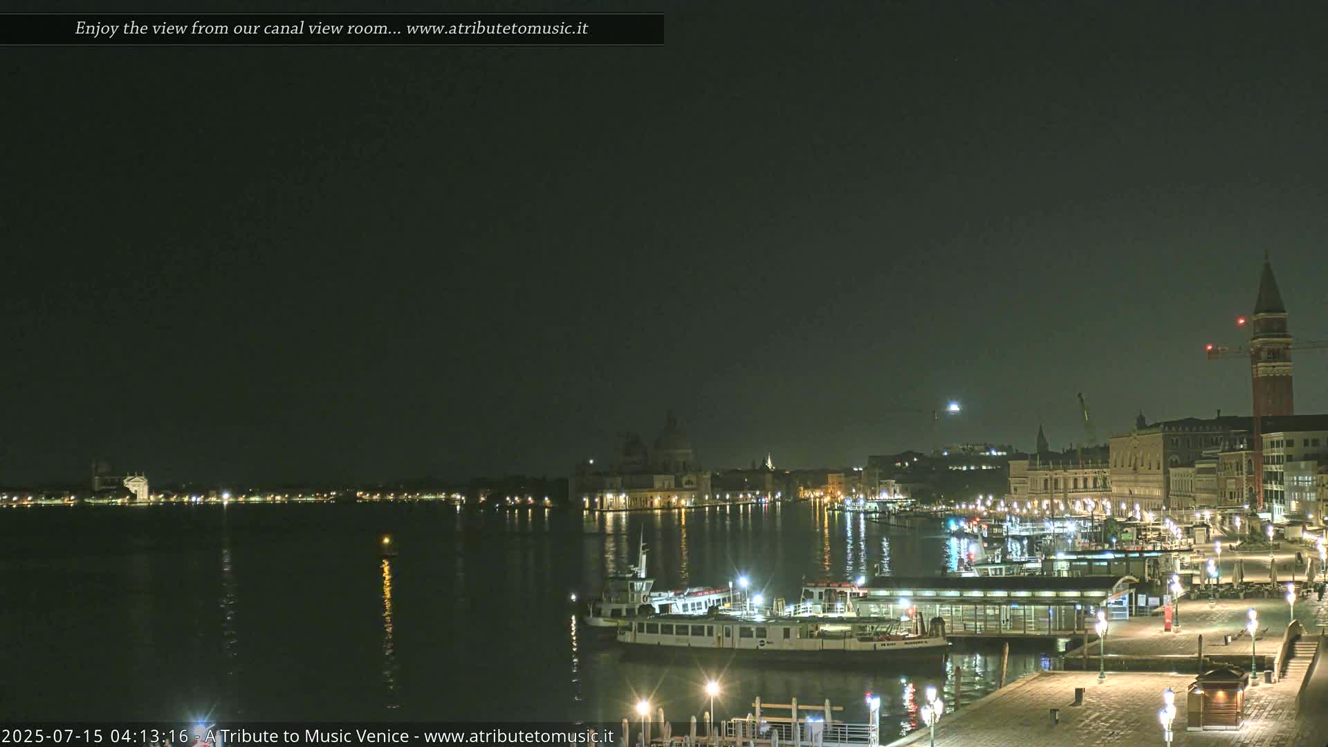 Venice City Live Cam from St. Mark's Basin - Venice, Veneto, Italy
