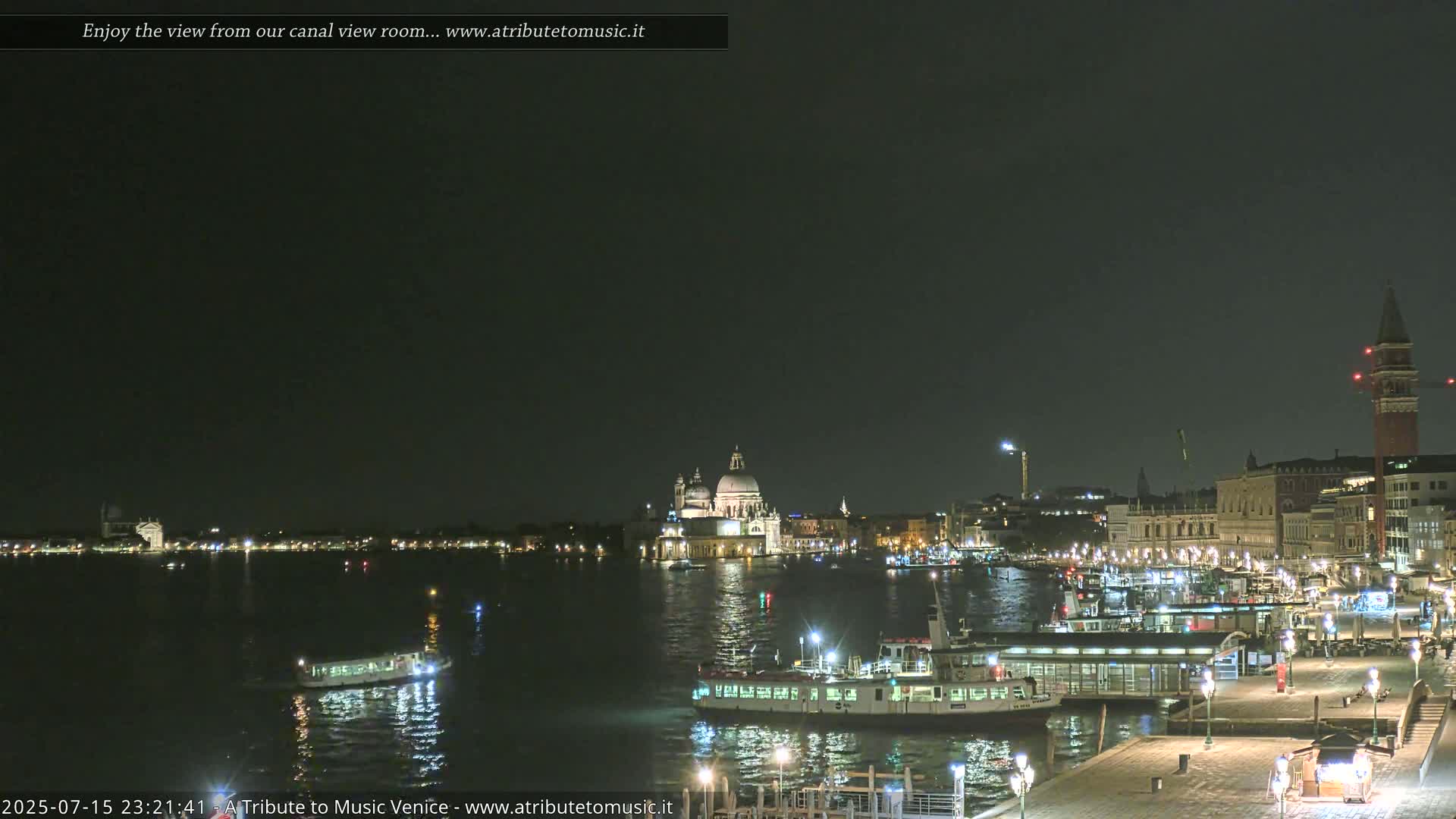 Venice City Live Cam from St. Mark's Basin - Venice, Veneto, Italy