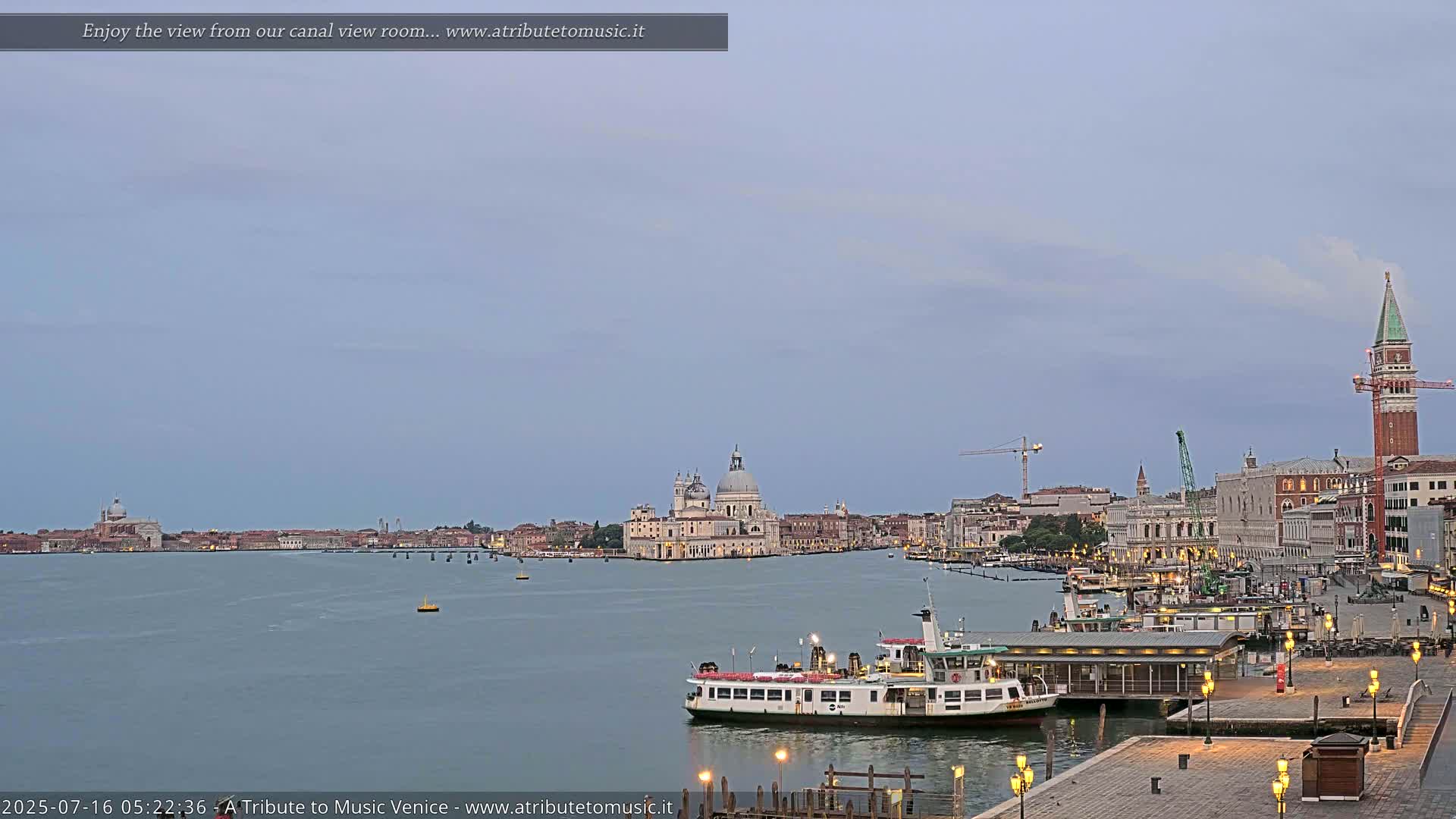 Venice City Live Cam from St. Mark's Basin - Venice, Veneto, Italy