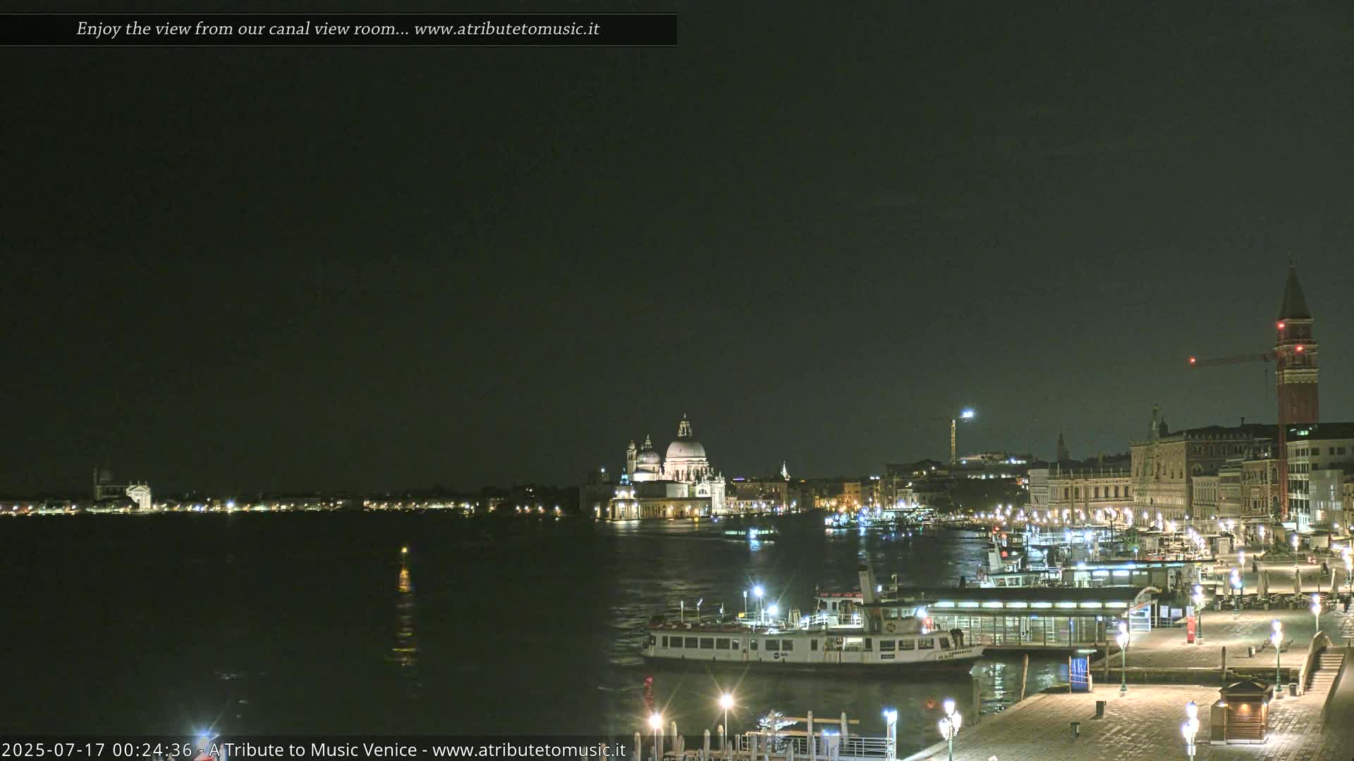 Venice City Live Cam from St. Mark's Basin - Venice, Veneto, Italy