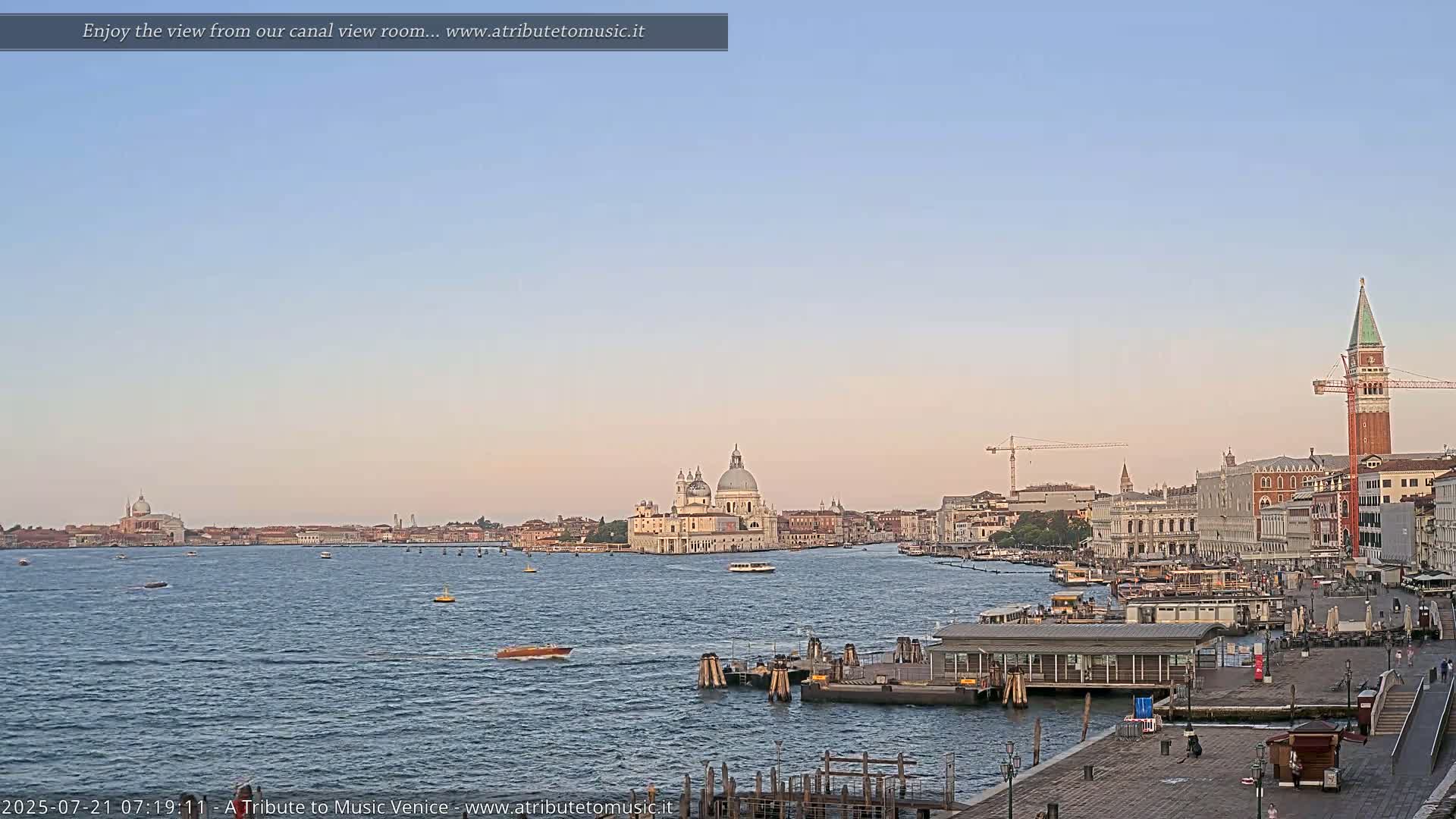 Venice City Live Cam from St. Mark's Basin - Venice, Veneto, Italy