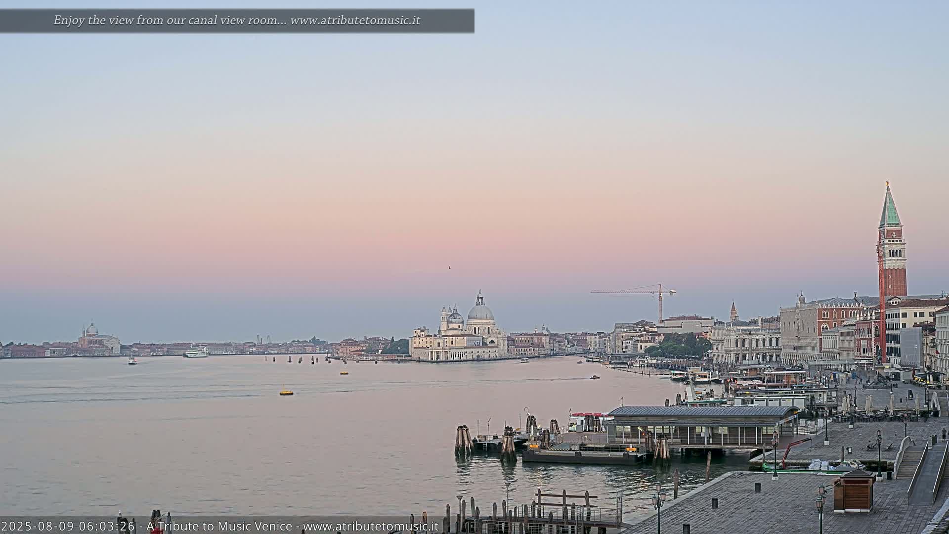 Venice City Live Cam from St. Mark's Basin - Venice, Veneto, Italy