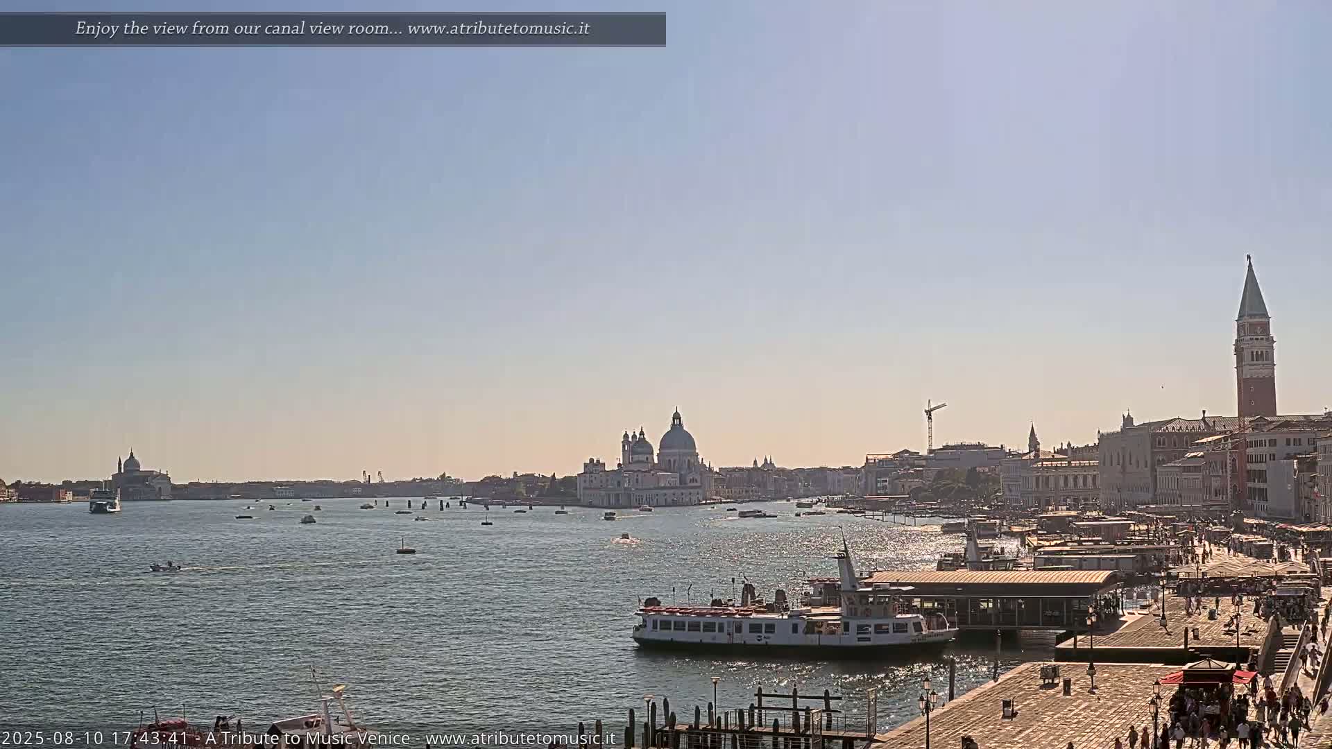 Venice City Live Cam from St. Mark's Basin - Venice, Veneto, Italy