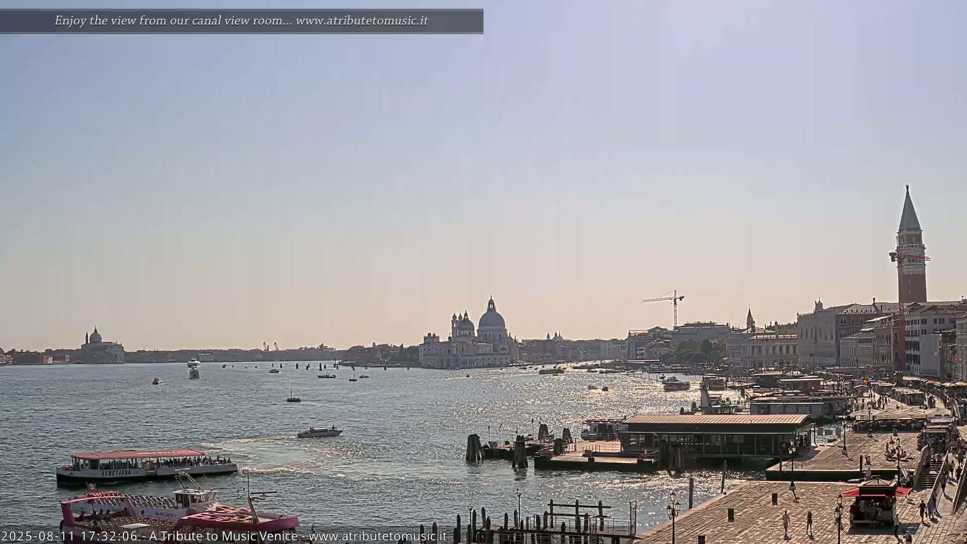 Venice City Live Cam from St. Mark's Basin - Venice, Veneto, Italy