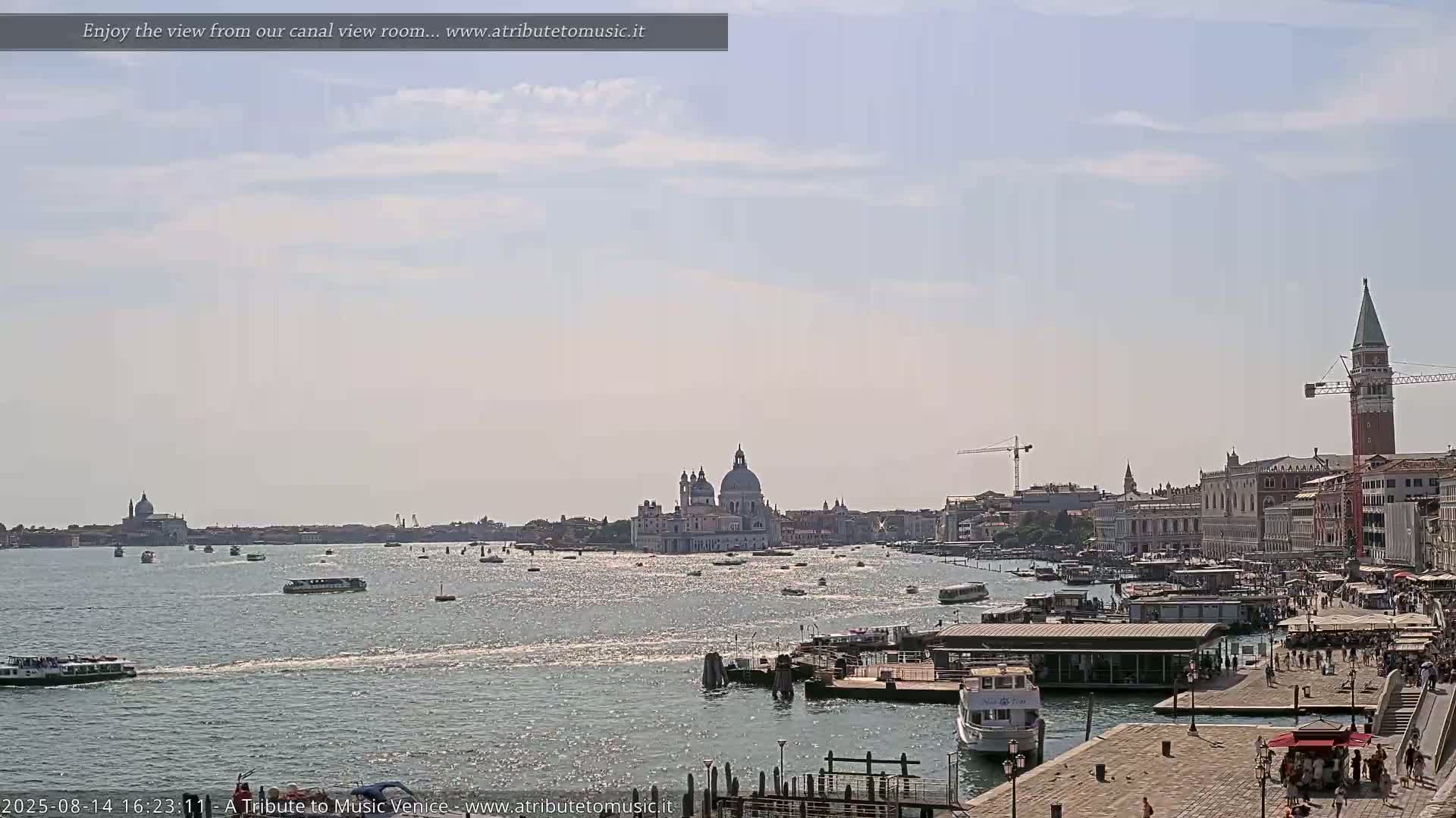 Venice City Live Cam from St. Mark's Basin - Venice, Veneto, Italy