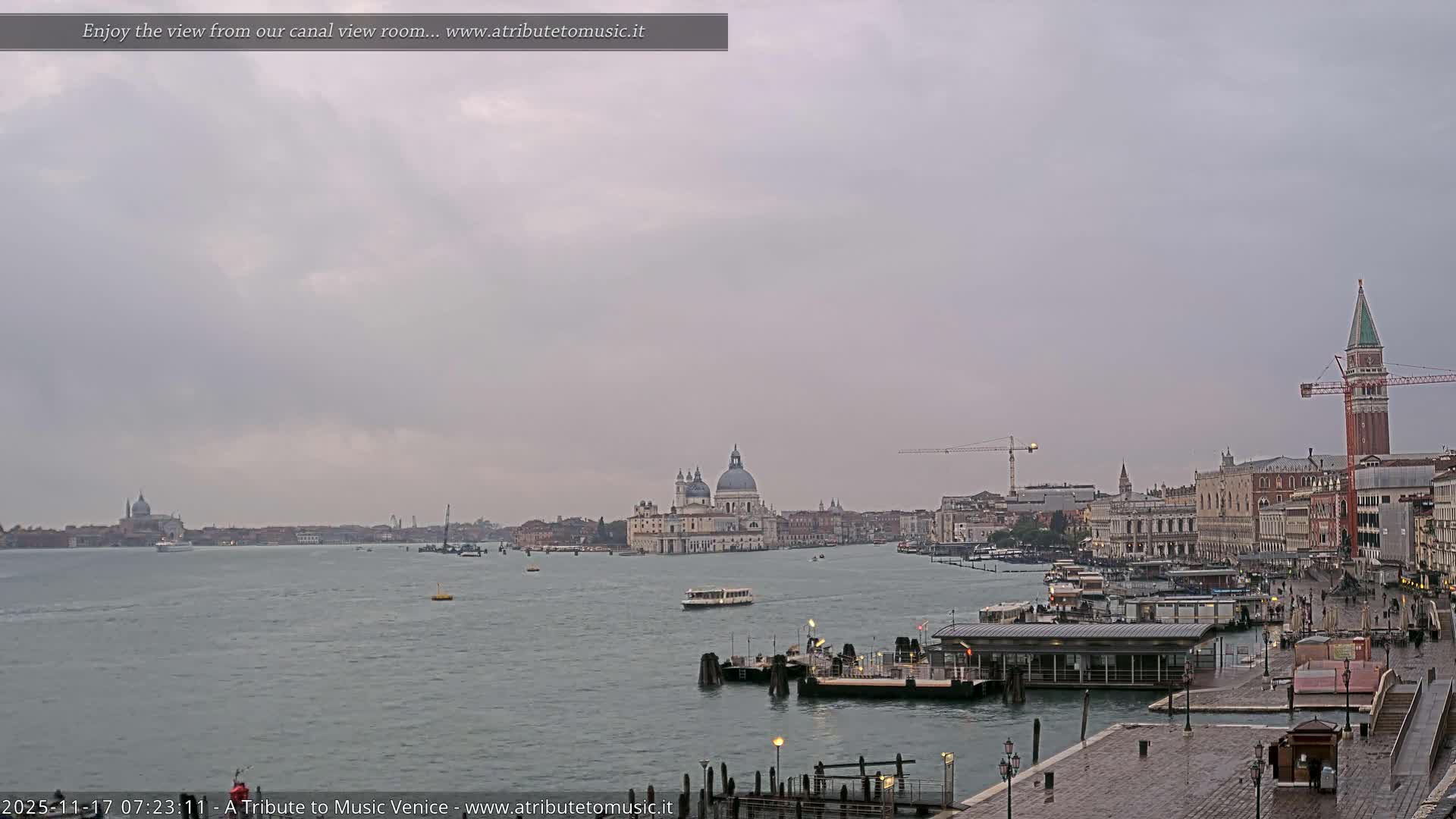 Venice City Live Cam from St. Mark's Basin - Venice, Veneto, Italy
