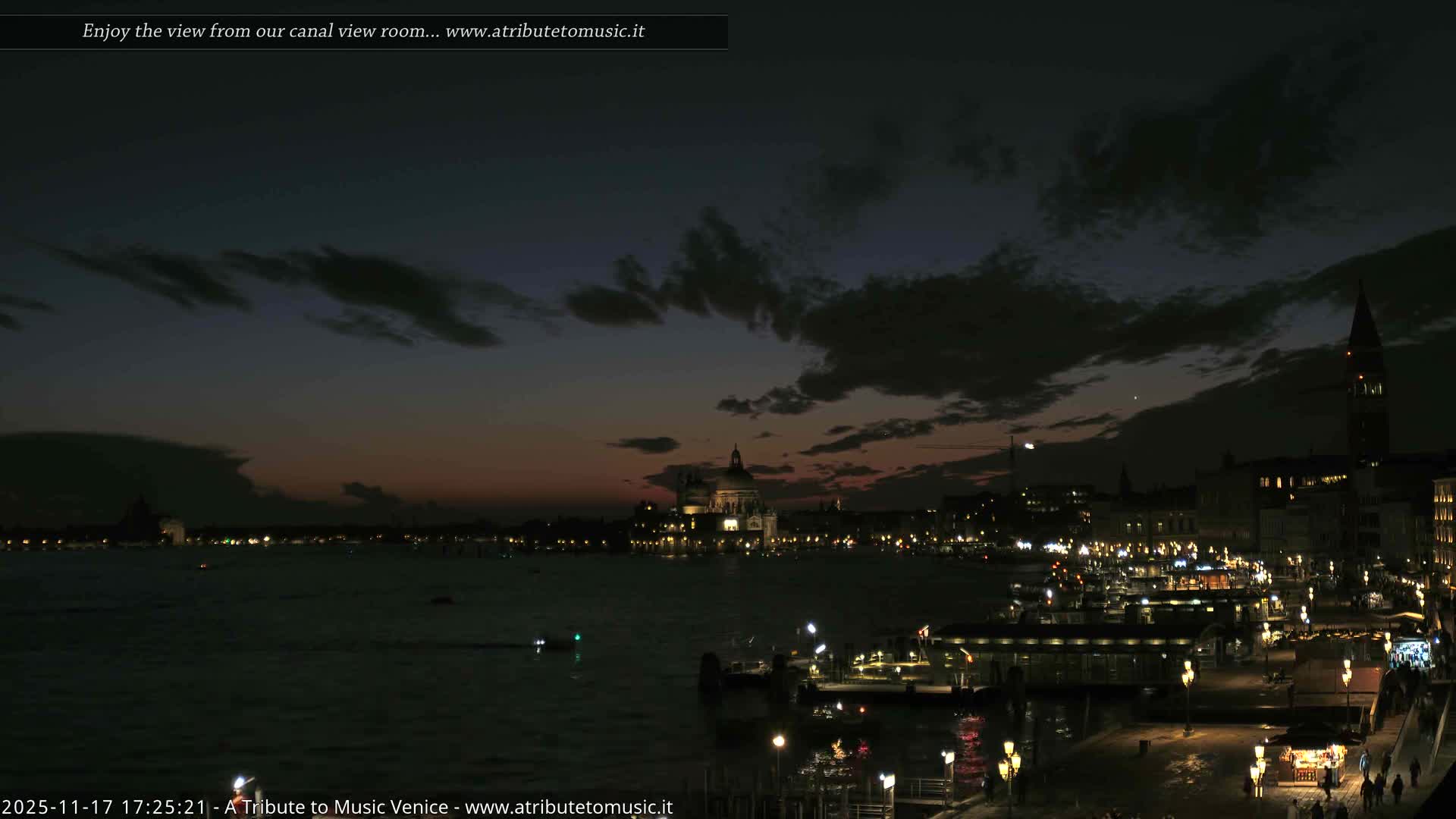Venice City Live Cam from St. Mark's Basin - Venice, Veneto, Italy