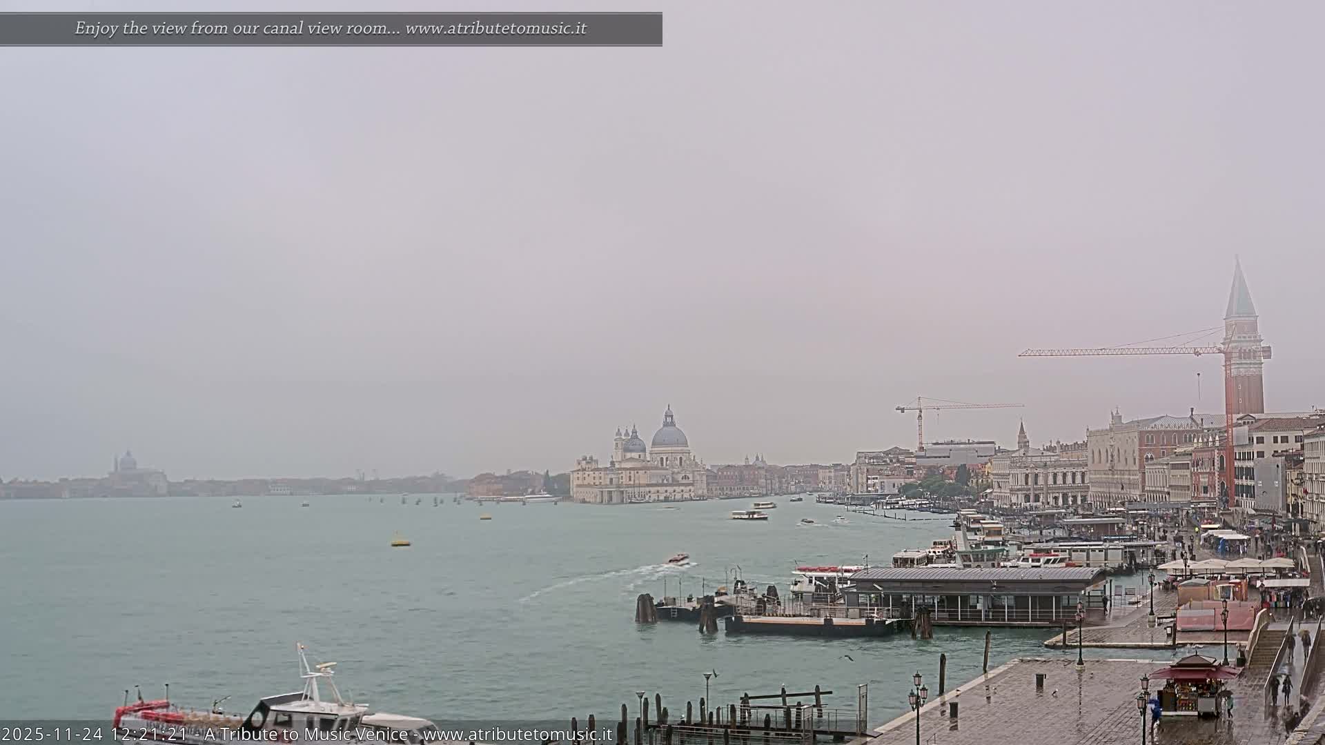 Venice City Live Cam from St. Mark's Basin - Venice, Veneto, Italy