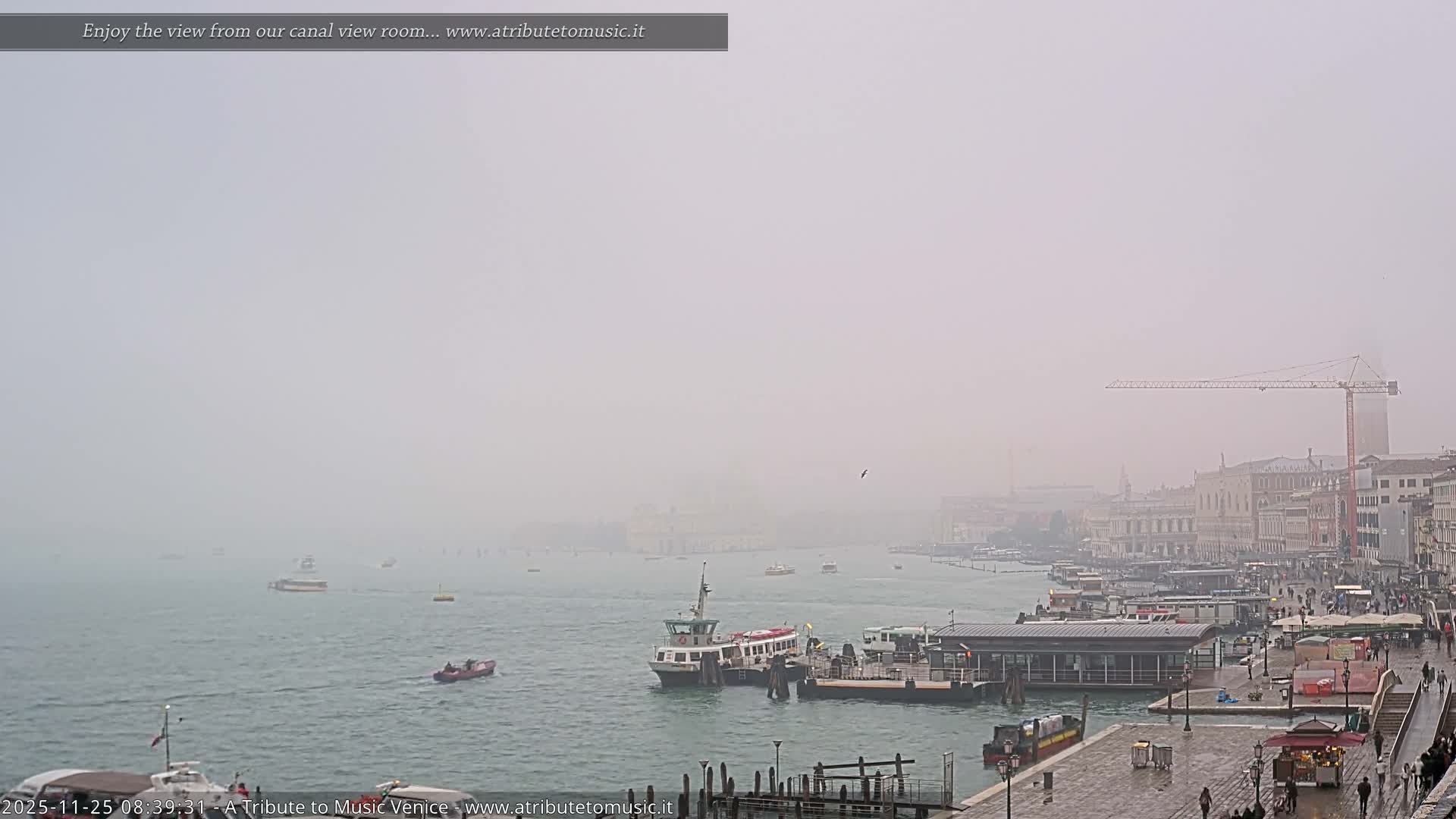 Venice City Live Cam from St. Mark's Basin - Venice, Veneto, Italy
