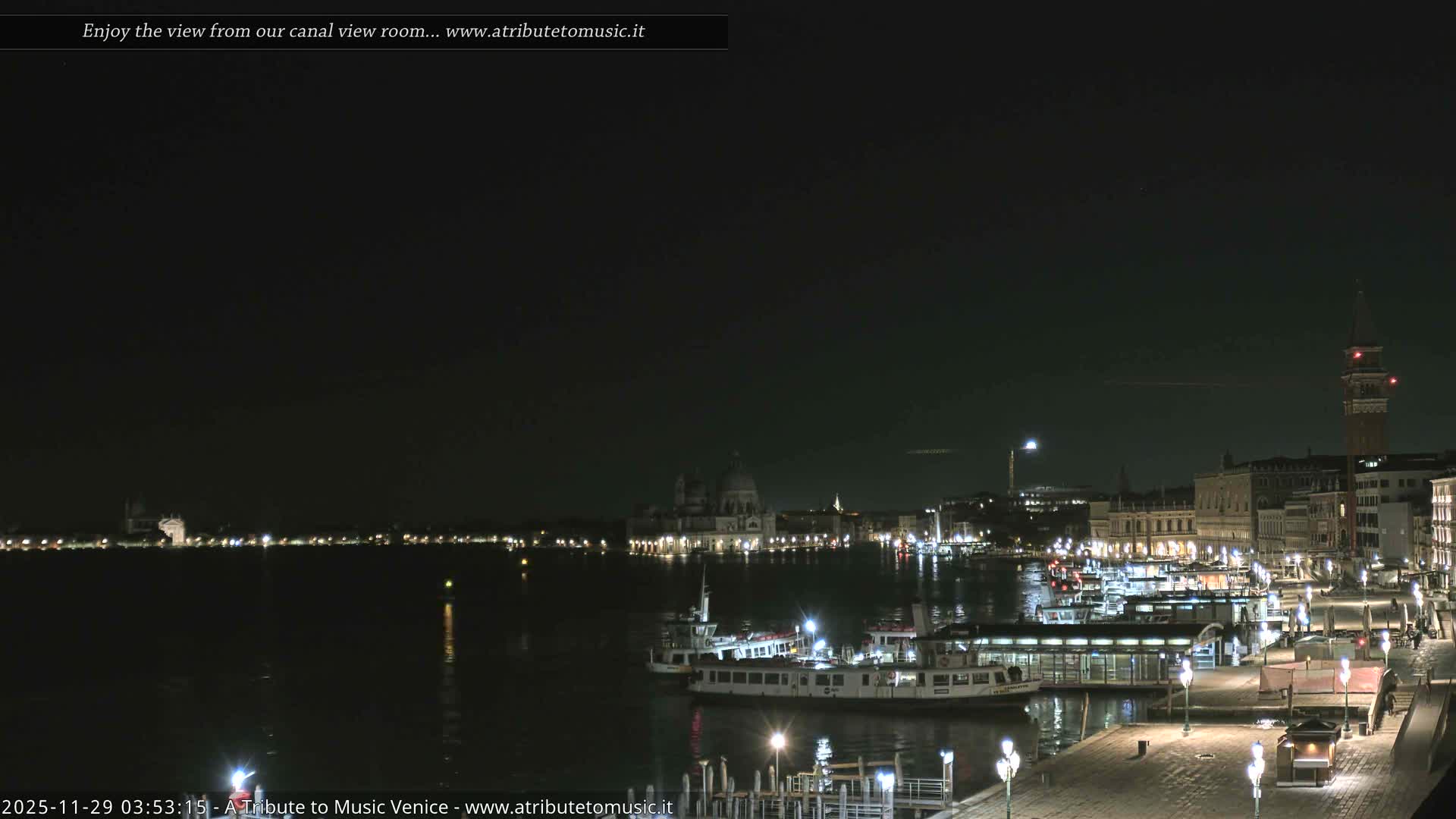 Venice City Live Cam from St. Mark's Basin - Venice, Veneto, Italy