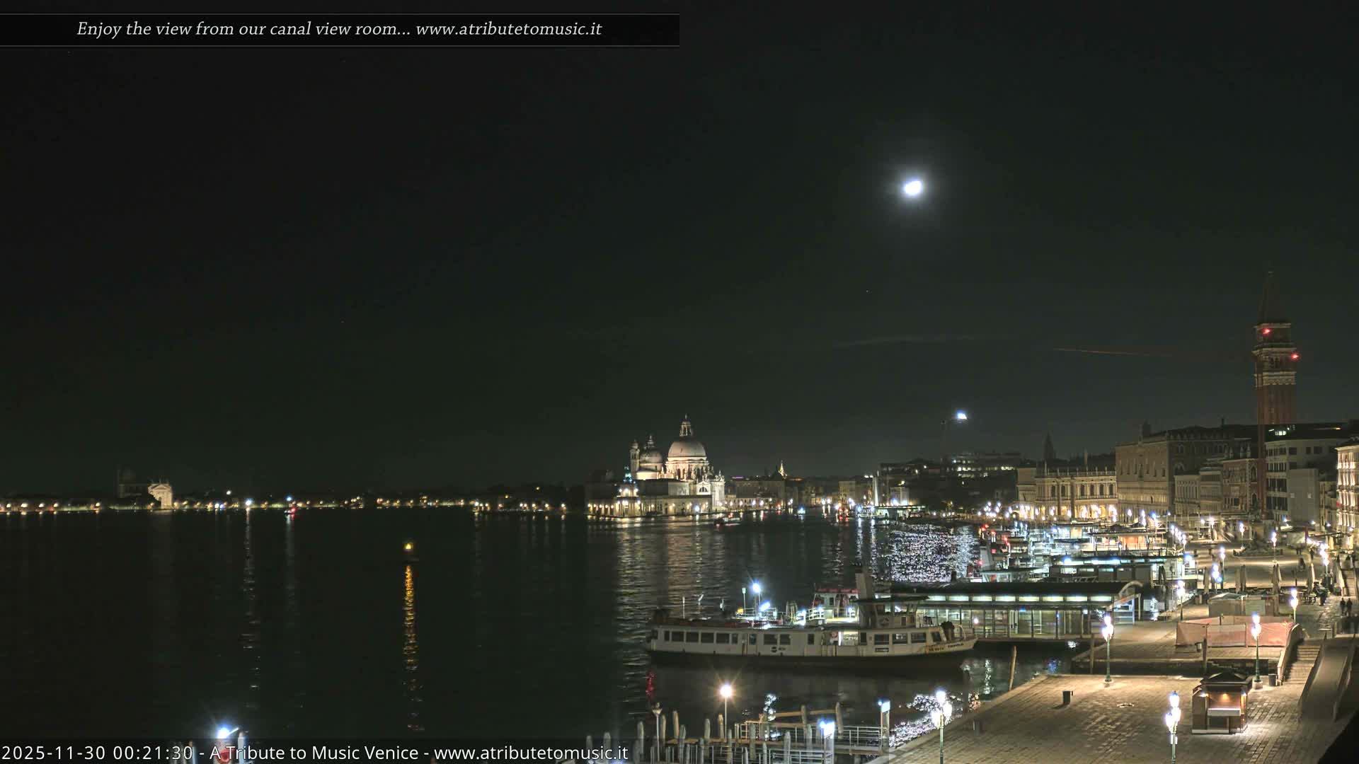 Venice City Live Cam from St. Mark's Basin - Venice, Veneto, Italy