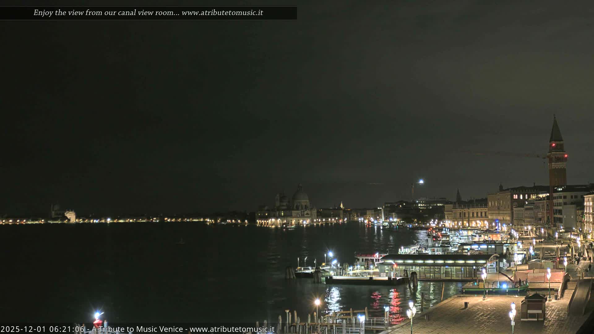 Venice City Live Cam from St. Mark's Basin - Venice, Veneto, Italy