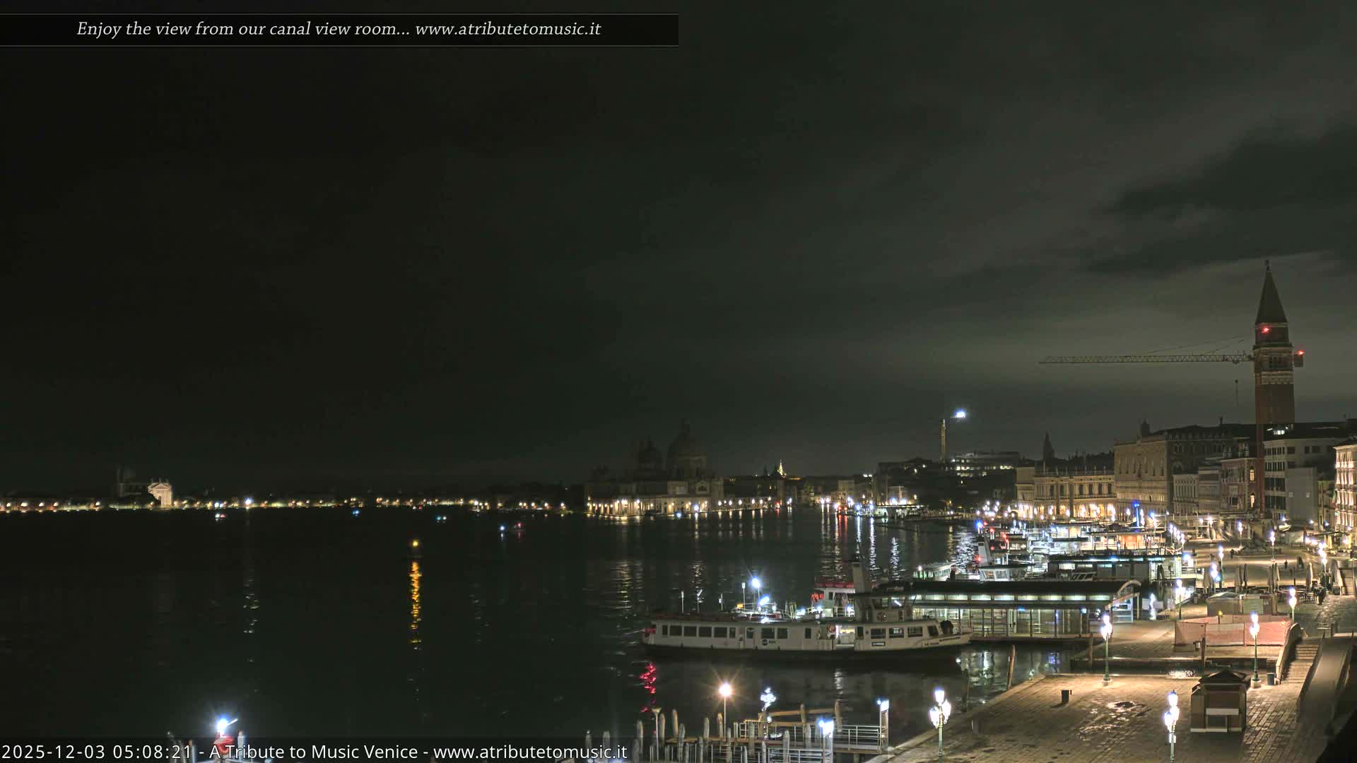 Venice City Live Cam from St. Mark's Basin - Venice, Veneto, Italy